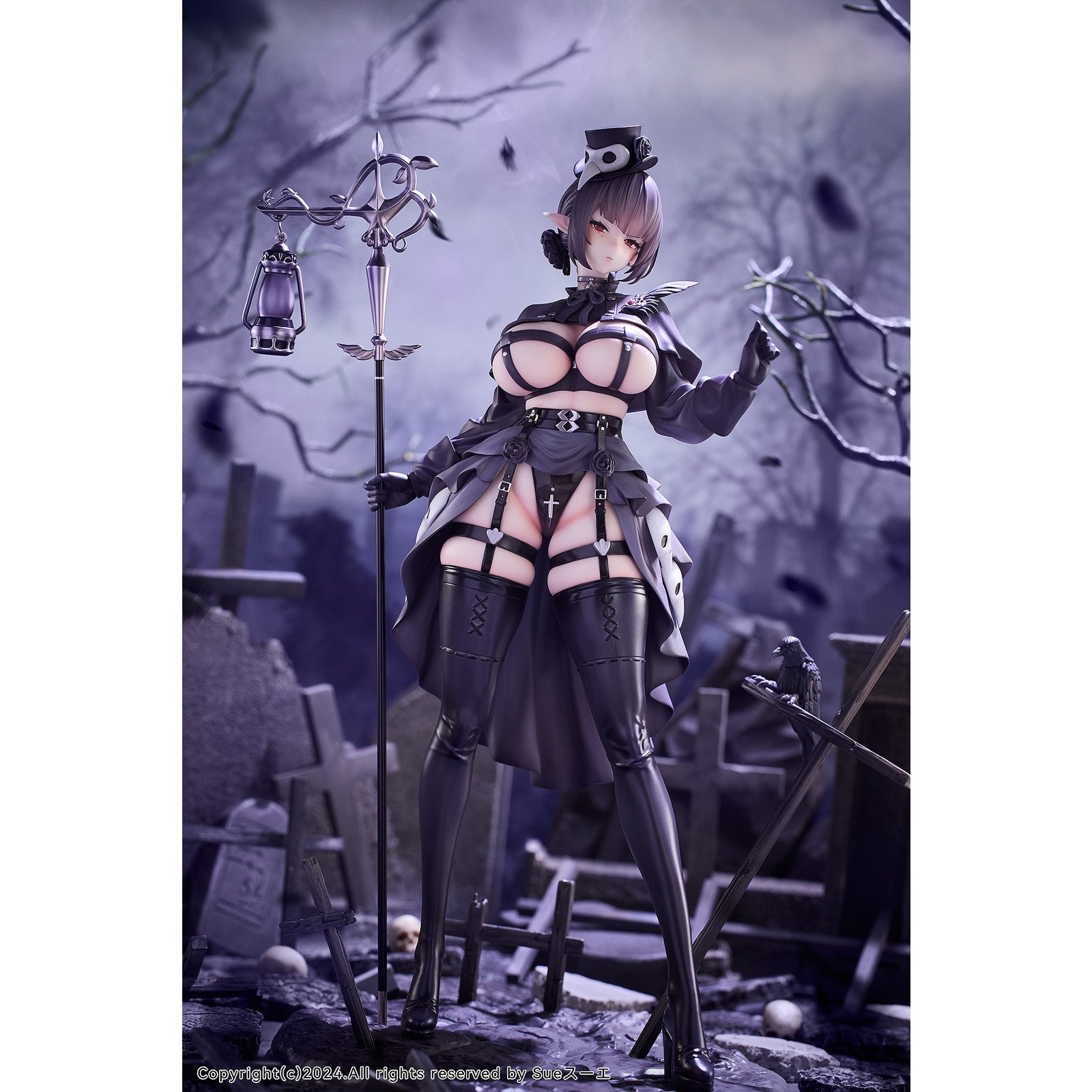 【新品即納】[FIG] 色紙&タペストリー付属 ペスト医師 KARA 豪華版 illustration by Sueスーエ 1/6 完成品 フィギュア HanaBee(ハナビー)(20260213)