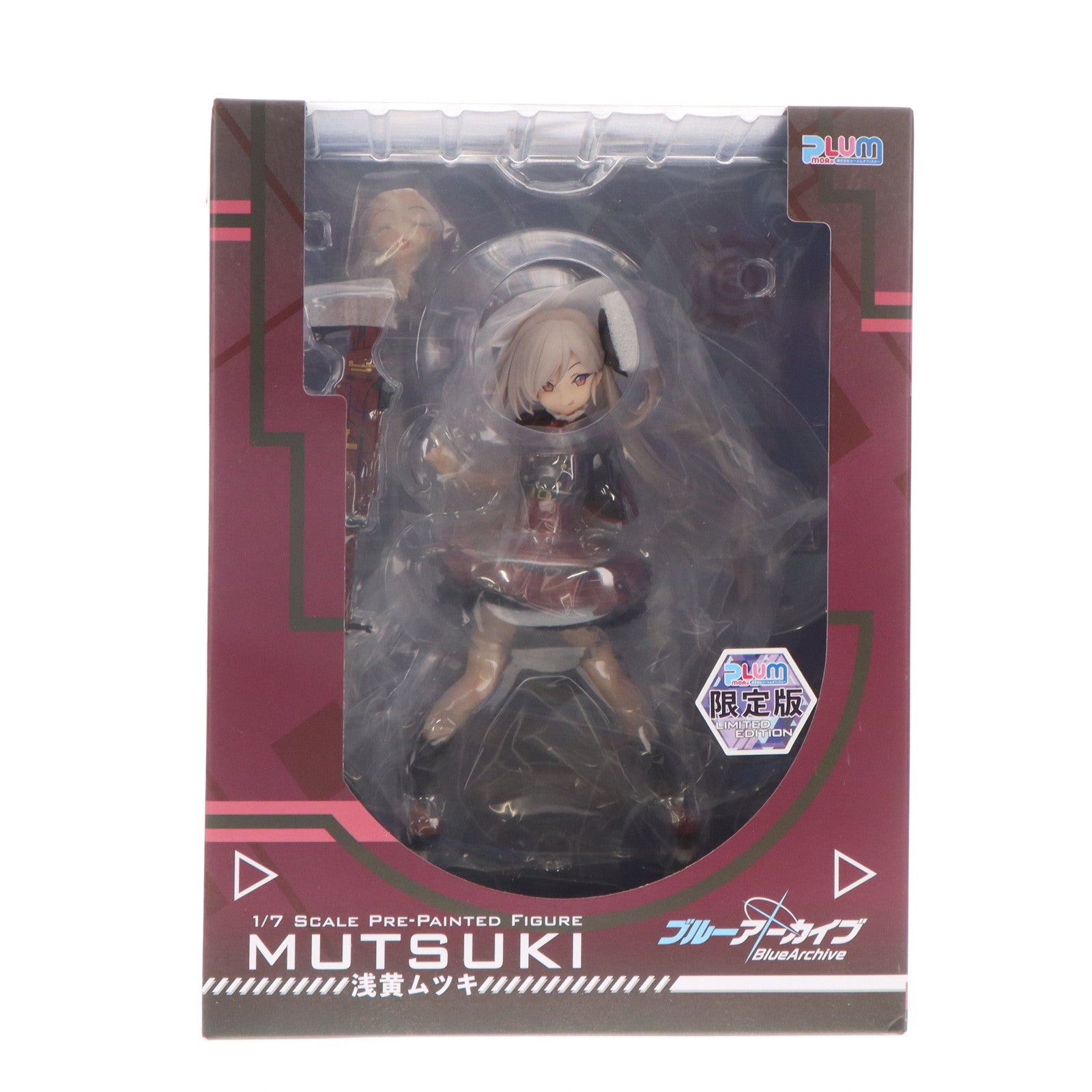 【中古即納】[FIG] (再販) PLUM限定特典付属 浅黄ムツキ(あさぎむつき) PLUM限定版 ブルーアーカイブ -Blue Archive- 1/7 完成品 フィギュア(PF291) PLUM(プラム)(20231231)
