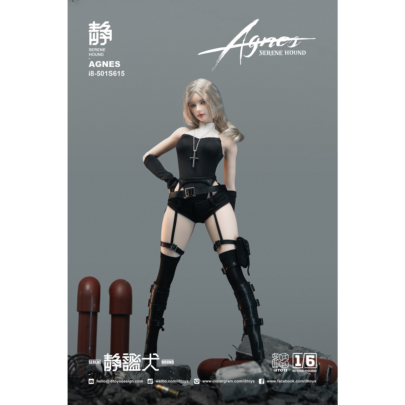 【新品即納】[FIG] SERENE HOUND(セリーンハウンド) シリーズ I8-501S615 AGNES(アグネス) 1/6 完成品 可動フィギュア i8TOYS(アイエイトトイズ)(20251231)