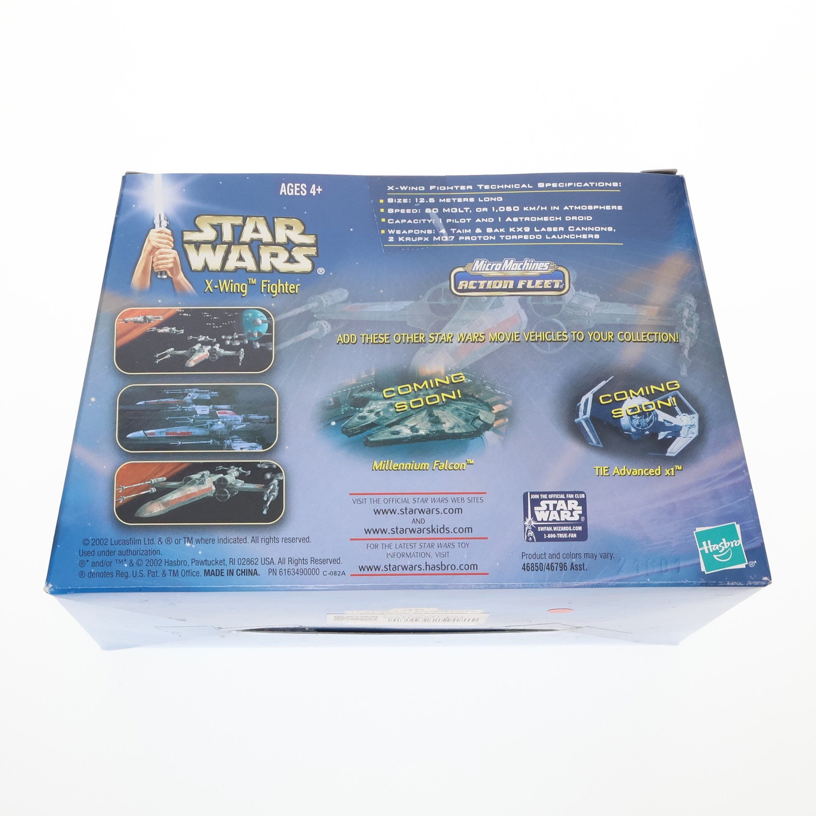 【中古即納】[FIG] Micro Machines ACTION FLEET Xウイング・スターファイター STAR WARS(スター・ウォーズ) 完成品 可動フィギュア(46850) ハズブロ(20021231)