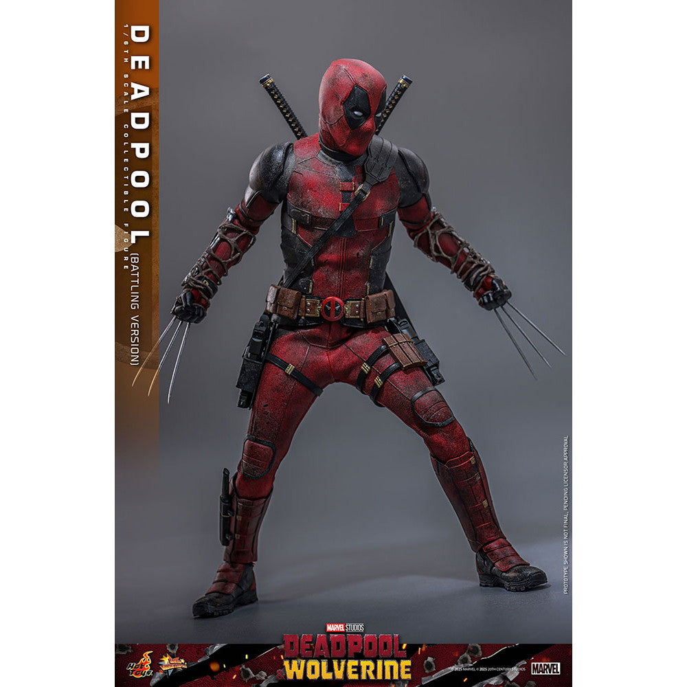 【新品即納】[FIG] ムービー・マスターピース デッドプール(バトル版) デッドプール&ウルヴァリン 1/6 完成品 可動フィギュア(MM#782) ホットトイズ(20250531)