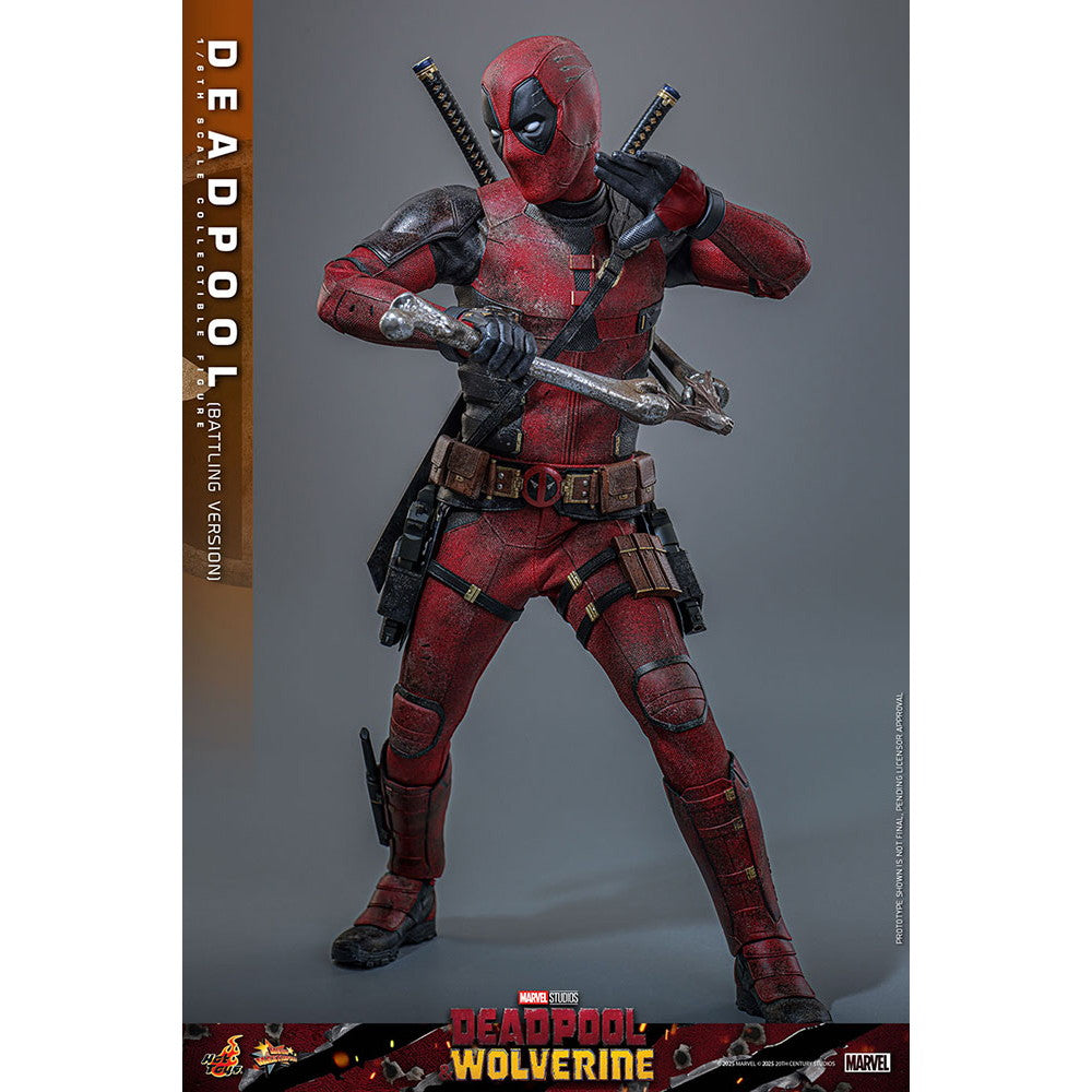 【新品即納】[FIG] ムービー・マスターピース デッドプール(バトル版) デッドプール&ウルヴァリン 1/6 完成品 可動フィギュア(MM#782) ホットトイズ(20250531)