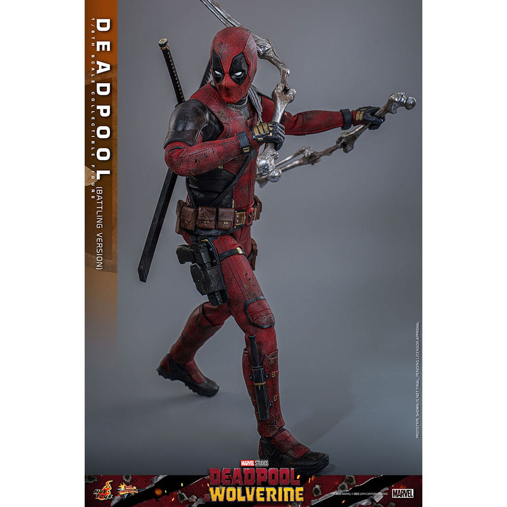 【新品即納】[FIG] ムービー・マスターピース デッドプール(バトル版) デッドプール&ウルヴァリン 1/6 完成品 可動フィギュア(MM#782) ホットトイズ(20250531)
