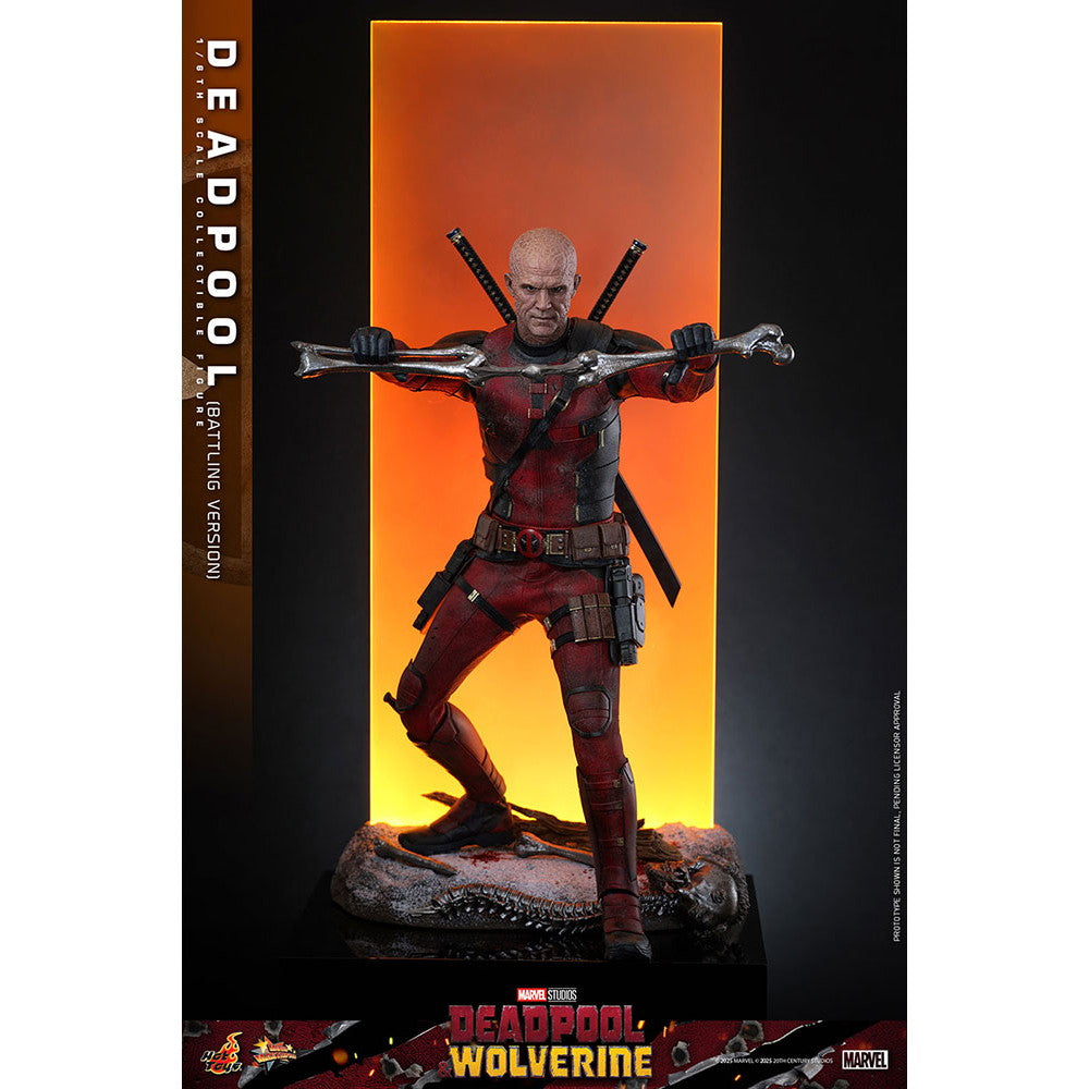 【新品即納】[FIG] ムービー・マスターピース デッドプール(バトル版) デッドプール&ウルヴァリン 1/6 完成品 可動フィギュア(MM#782) ホットトイズ(20250531)