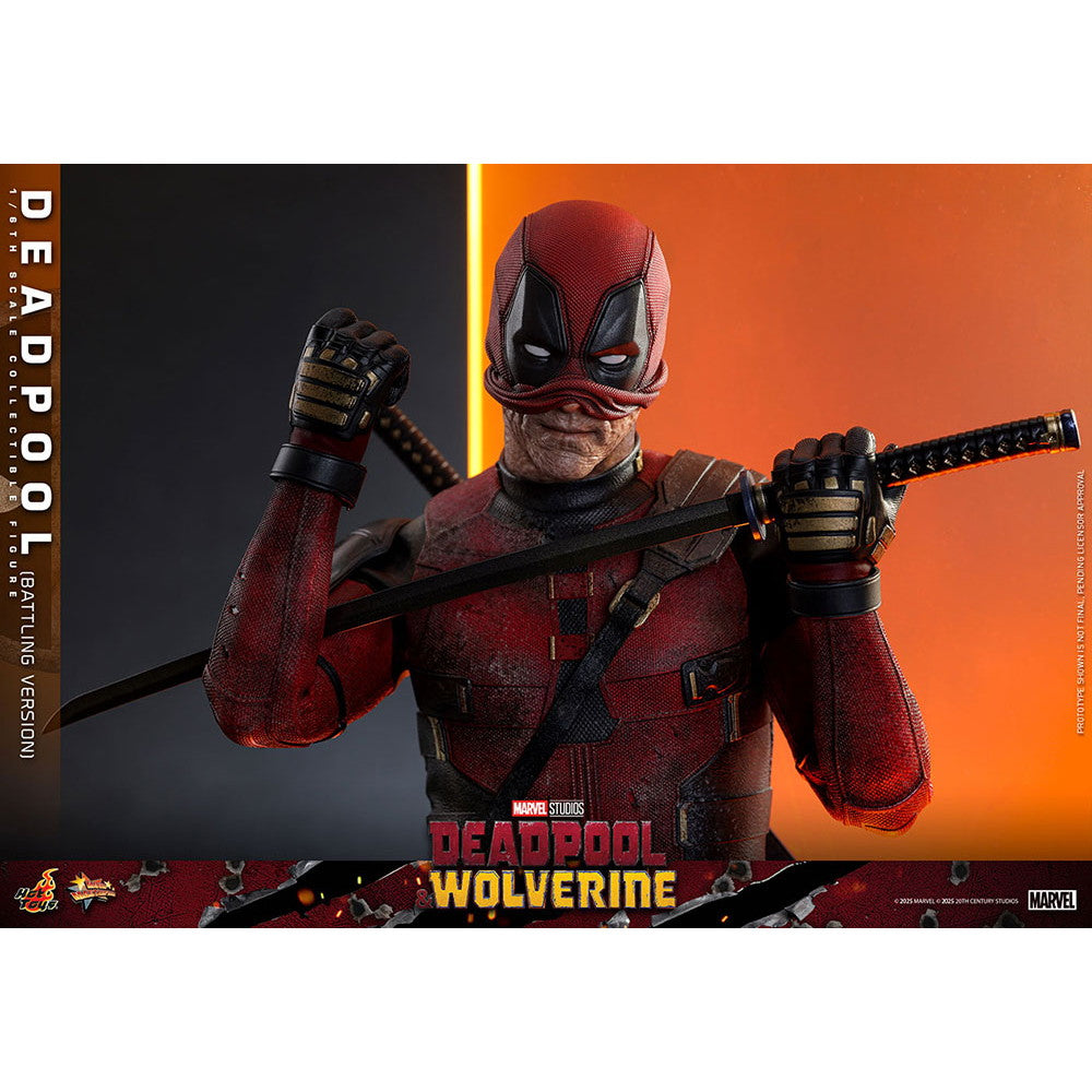 【新品即納】[FIG] ムービー・マスターピース デッドプール(バトル版) デッドプール&ウルヴァリン 1/6 完成品 可動フィギュア(MM#782) ホットトイズ(20250531)