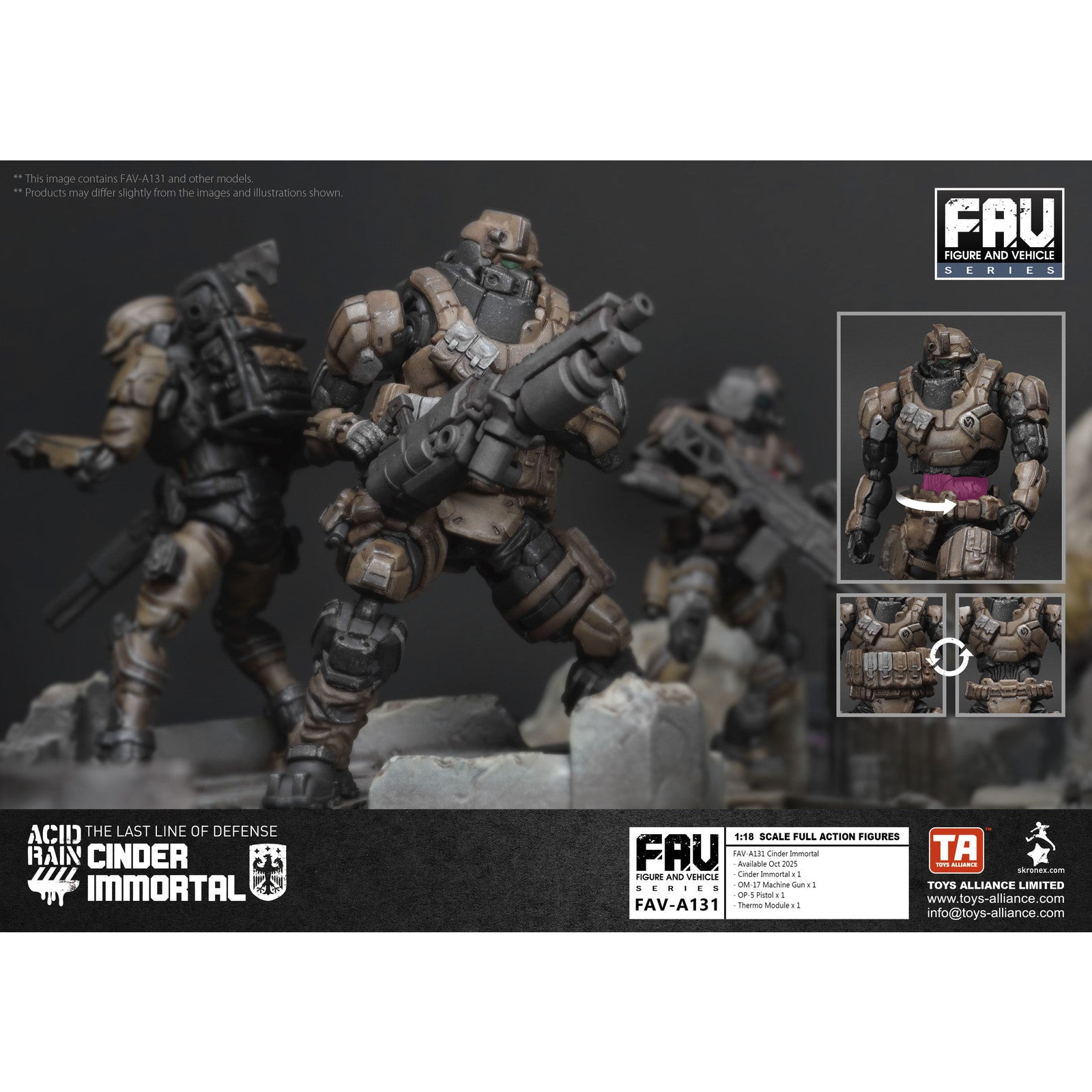 【新品即納】[FIG] マイルストン流通限定 FAV-A131 シンダー・イモータル アシッドレイン 1/18 完成品 可動フィギュア TOYS ALLIANCE(トイアライアンス)(20251031)