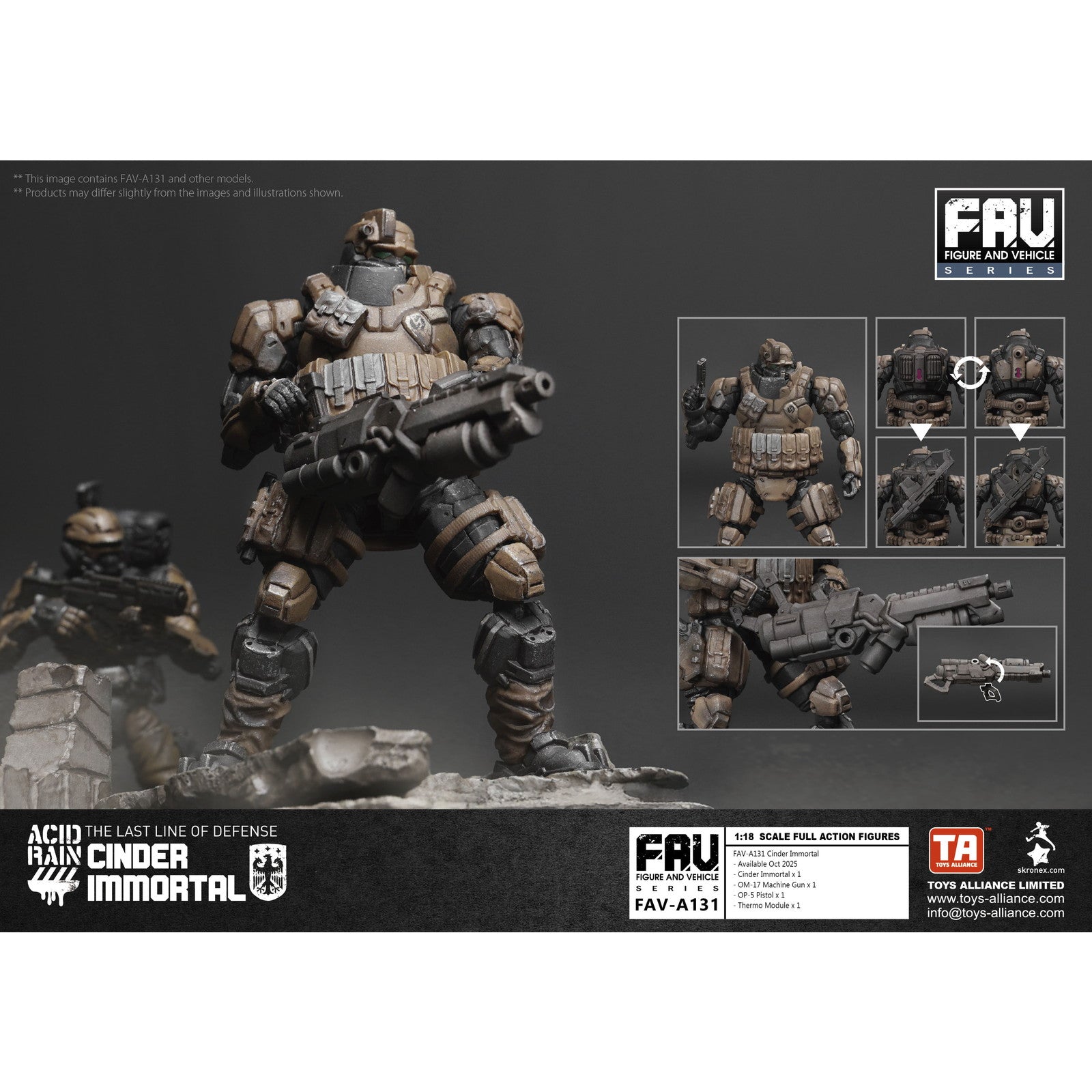 【新品即納】[FIG] マイルストン流通限定 FAV-A131 シンダー・イモータル アシッドレイン 1/18 完成品 可動フィギュア TOYS ALLIANCE(トイアライアンス)(20251031)