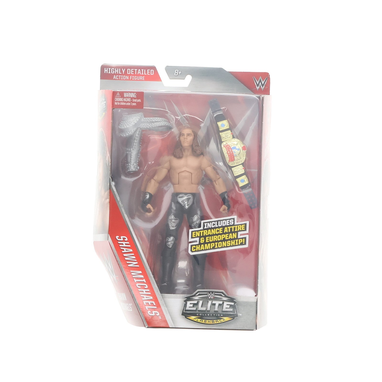 【中古即納】[FIG] ショーン・マイケルズ エントランスアタイア&ヨーロピアンチャンピオンシップ WWE(ワールド・レスリング・エンターテイメント) エリートコレクション フラッシュバック 完成品 アクションフィギュア マテル(20161231)