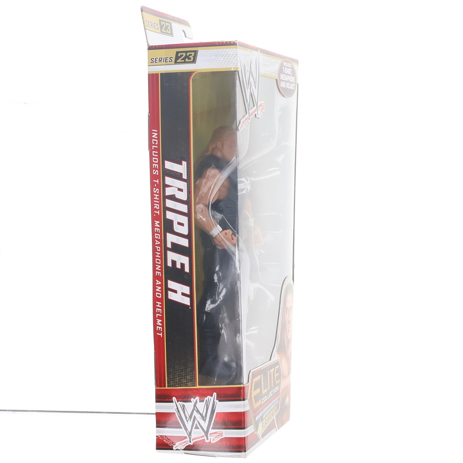 【中古即納】[FIG] トリプルH Tシャツ、メガホン&ヘルメット WWE(ワールド・レスリング・エンターテイメント) エリートコレクション フラッシュバック シリーズ 23 完成品 アクションフィギュア マテル(20131231)