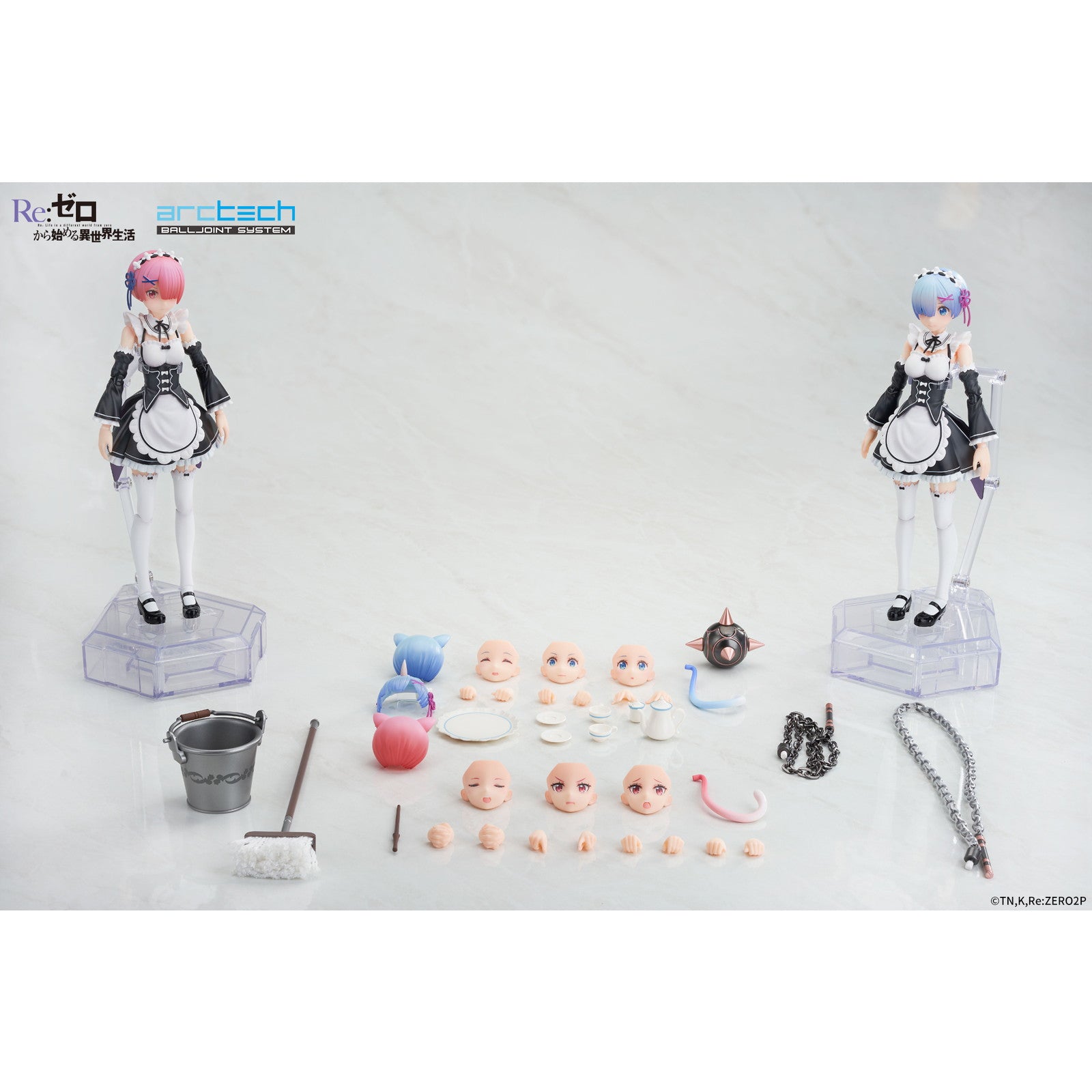 【新品即納】[FIG] 初回限定特典付属 ARCTECH可動シリーズ ラム&レム セット Re:ゼロから始める異世界生活 1/8 完成品 可動フィギュア APEX(エーペックス)(20250930)