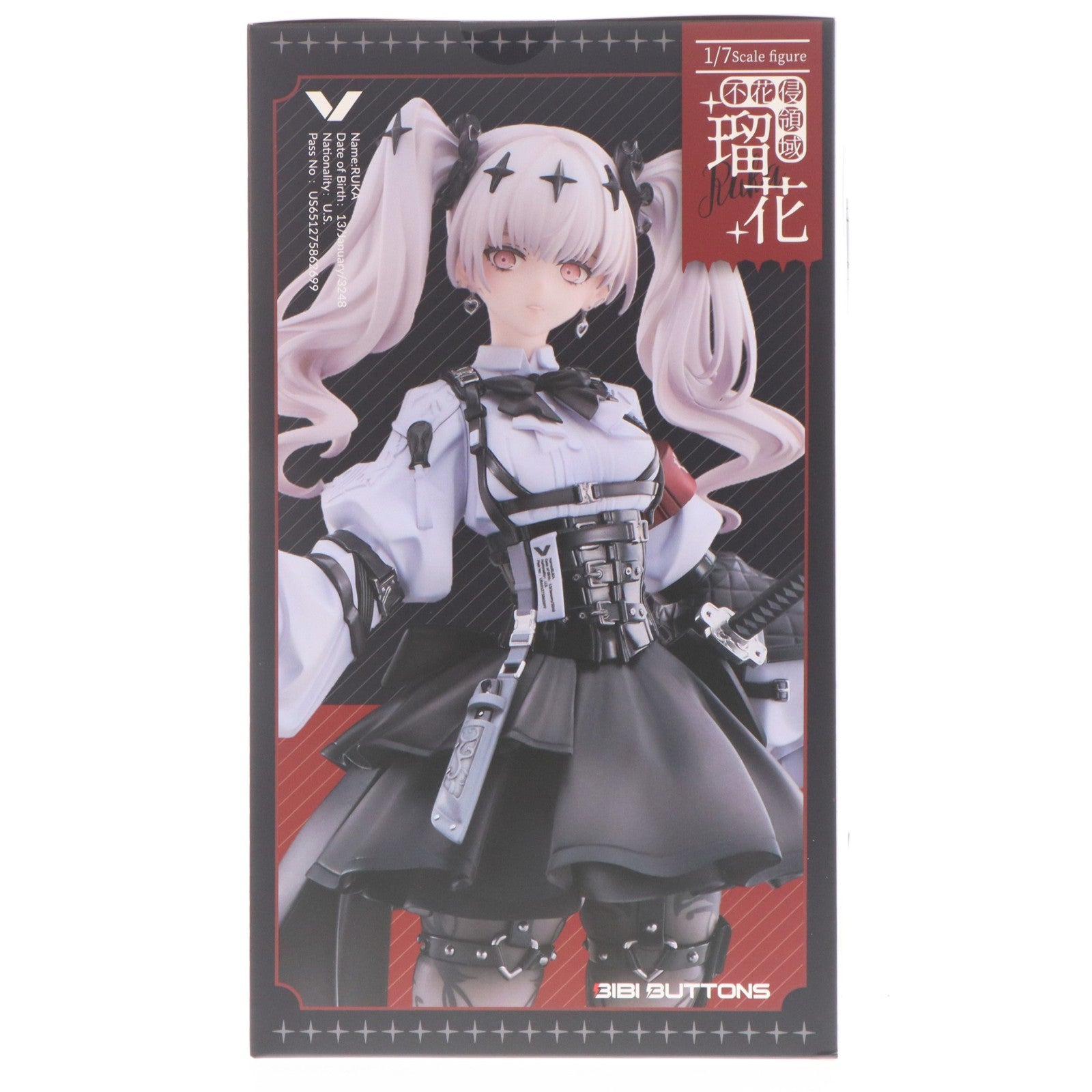 【中古即納】[FIG] ちびキャラスタンド&アクリルスタンドセット無し 不花侵領域 瑠花(るか) 豪華版 1/7 完成品 フィギュア Bibi Buttons(20260228)