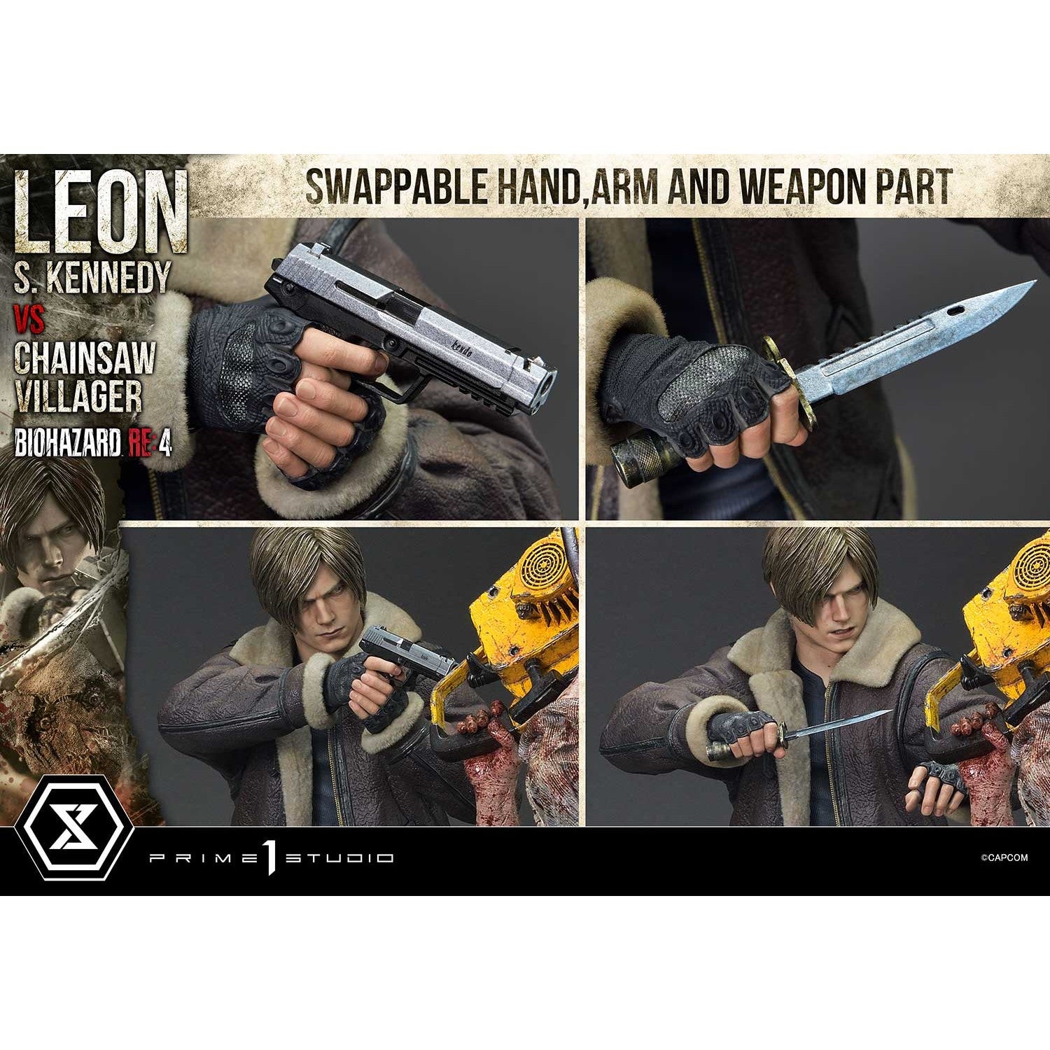 【予約安心出荷】[FIG] アルティメットプレミアムマスターライン レオン・S・ケネディ VS チェーンソー男 バイオハザード RE:4 1/4 完成品 フィギュア(UPMRE4-02) プライム1スタジオ(2026年8月)