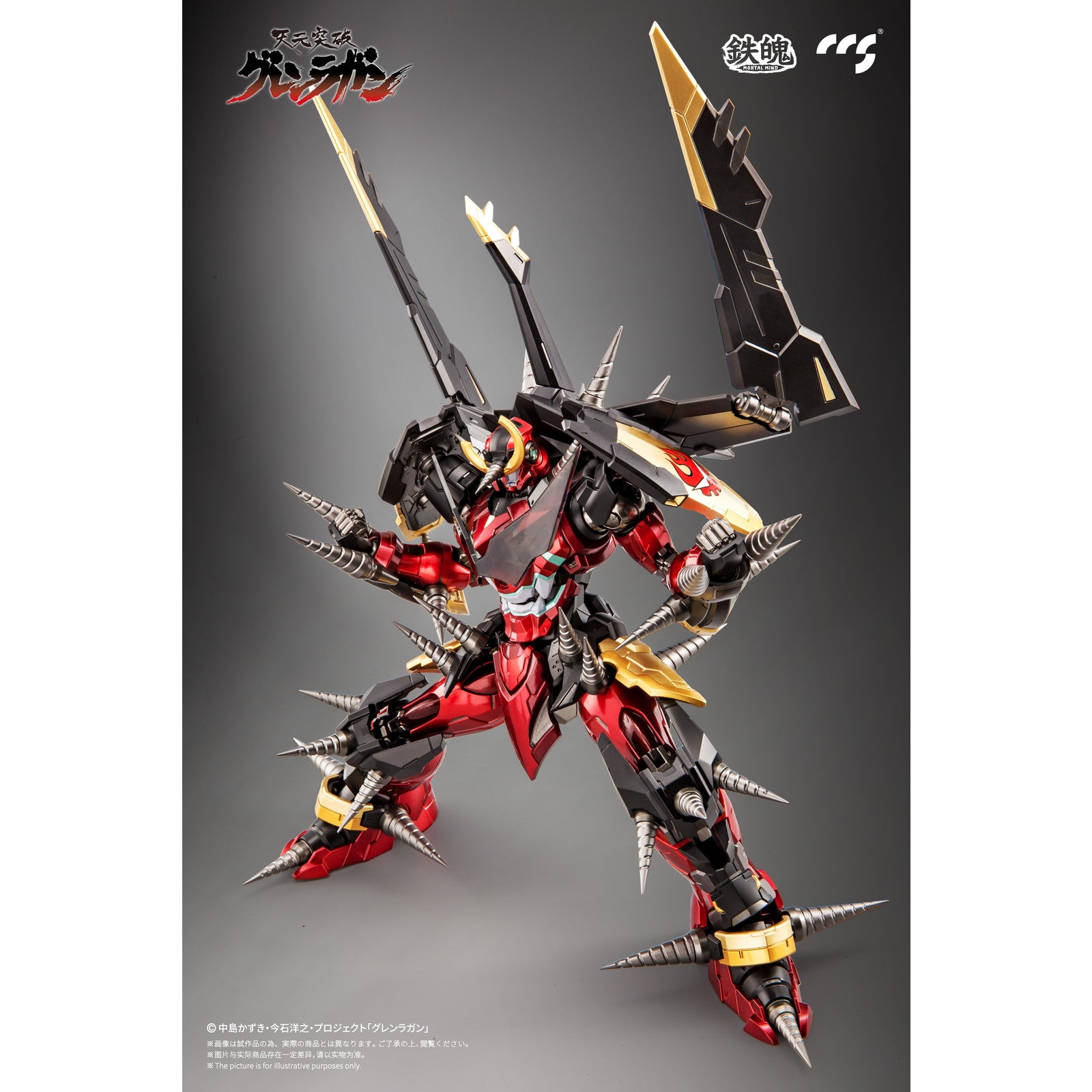 【新品即納】[FIG] (再販) マイルストン流通限定 鉄魄(MORTAL MIND)シリーズ グレンラガン 天元突破グレンラガン 完成品 合金可動フィギュア CCSTOYS(20250630)