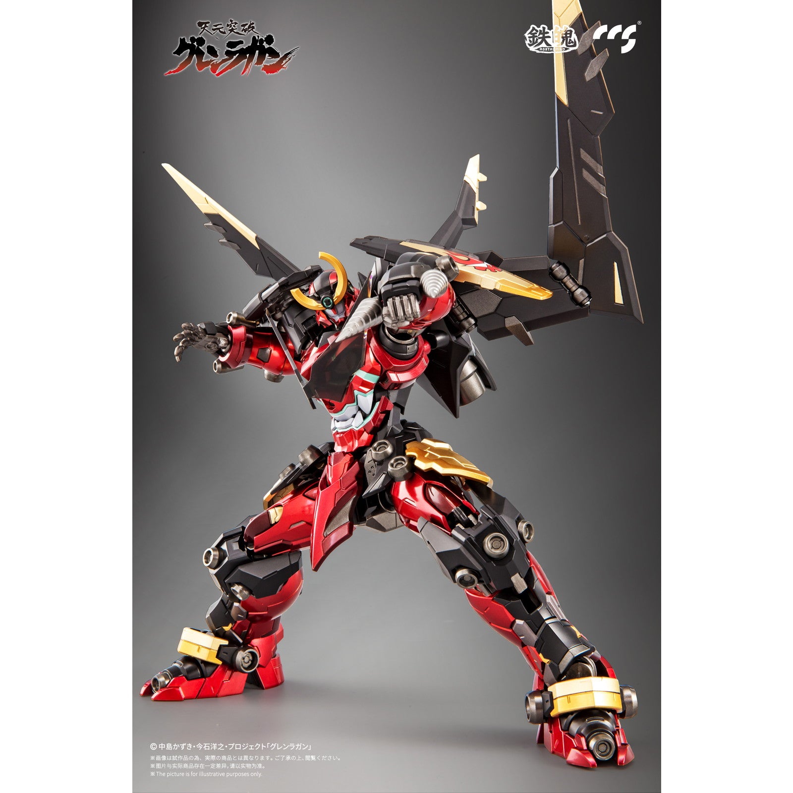 【新品即納】[FIG] (再販) マイルストン流通限定 鉄魄(MORTAL MIND)シリーズ グレンラガン 天元突破グレンラガン 完成品 合金可動フィギュア CCSTOYS(20250630)