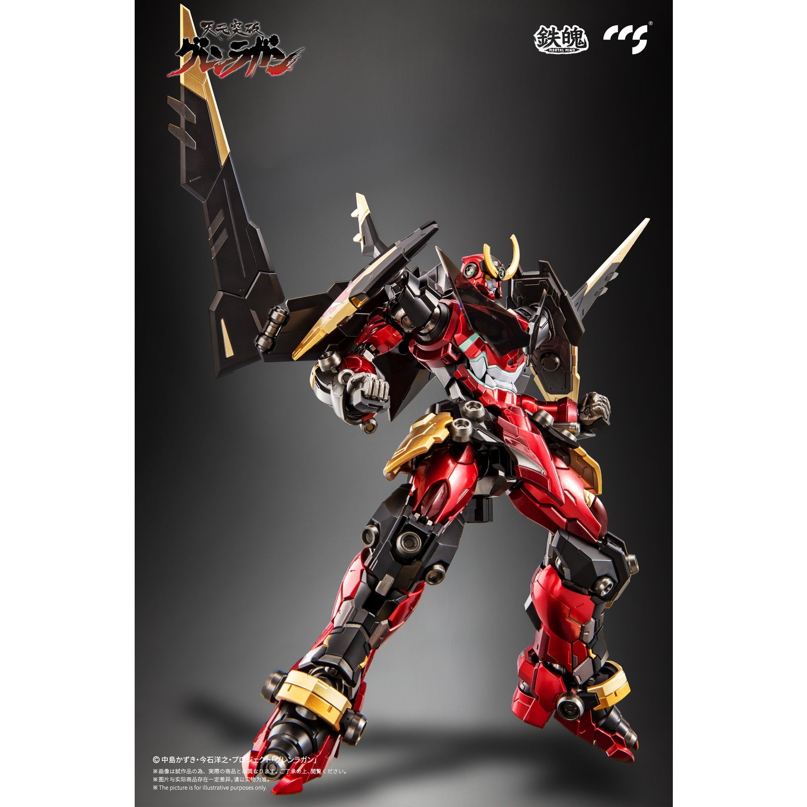 【新品即納】[FIG] (再販) マイルストン流通限定 鉄魄(MORTAL MIND)シリーズ グレンラガン 天元突破グレンラガン 完成品 合金可動フィギュア CCSTOYS(20250630)