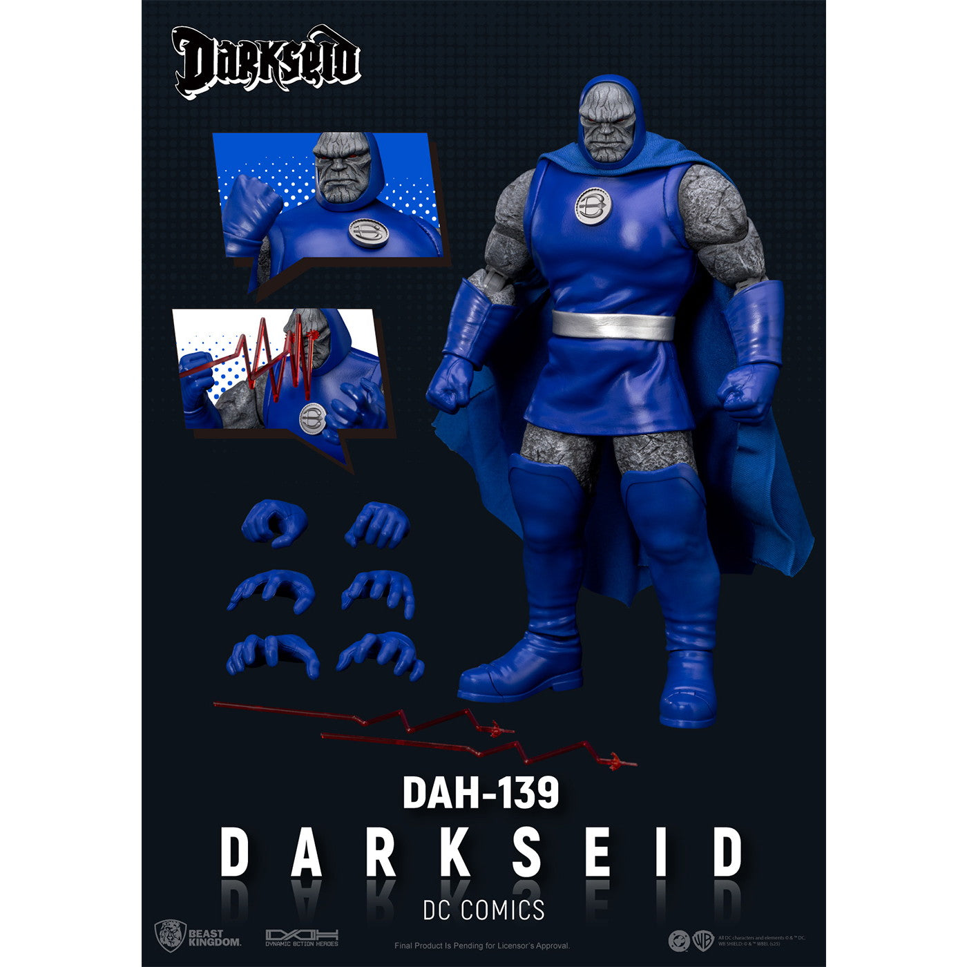 【新品即納】[FIG] ダイナミック・アクション・ヒーローズ #139 ダークサイド DCコミックス 完成品 可動フィギュア(DAH-139) ビースト・キングダム(20250930)