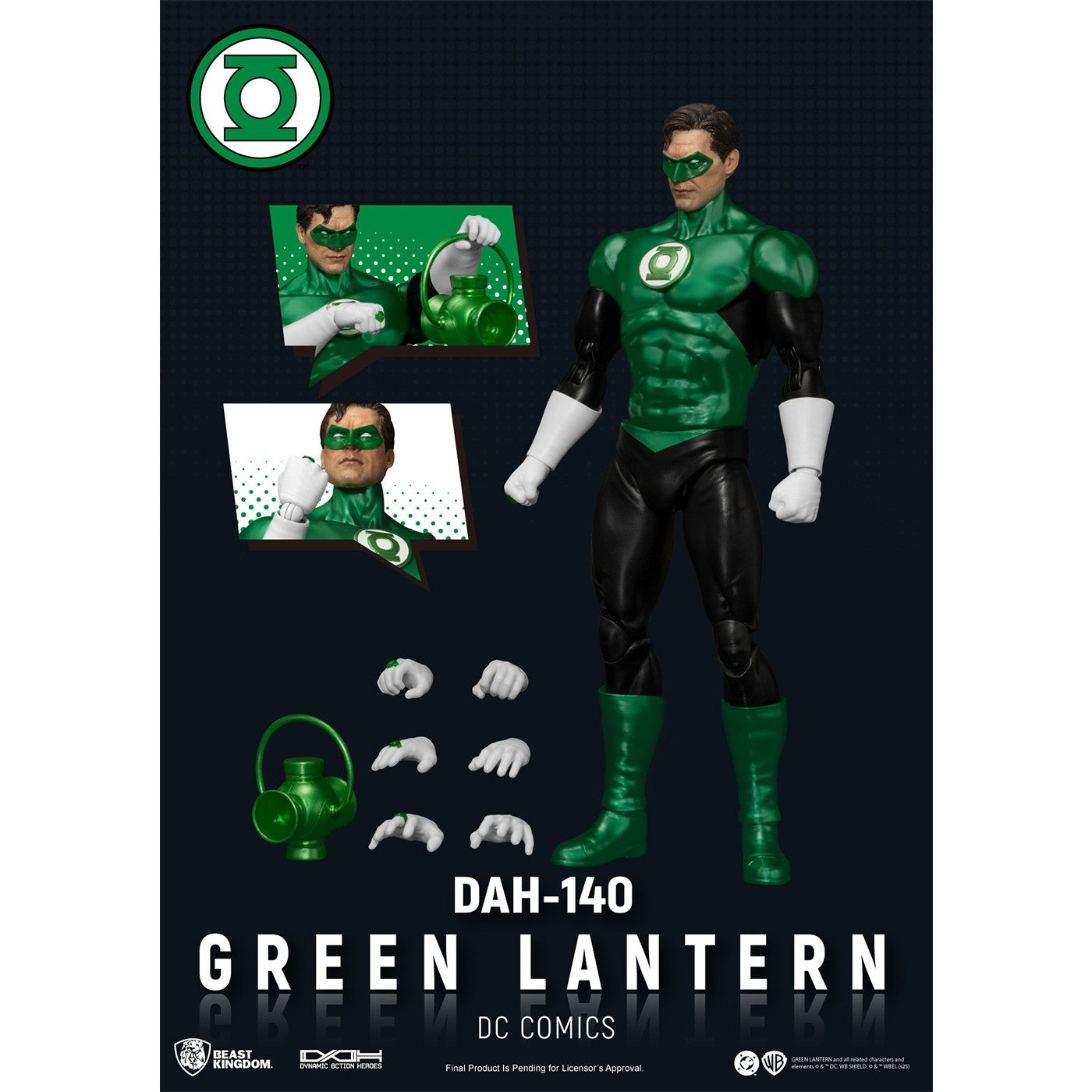 【新品】【お取り寄せ】[FIG] ダイナミック・アクション・ヒーローズ #140 グリーン・ランタン DCコミックス 完成品 可動フィギュア(DAH-140) ビースト・キングダム(20250930)