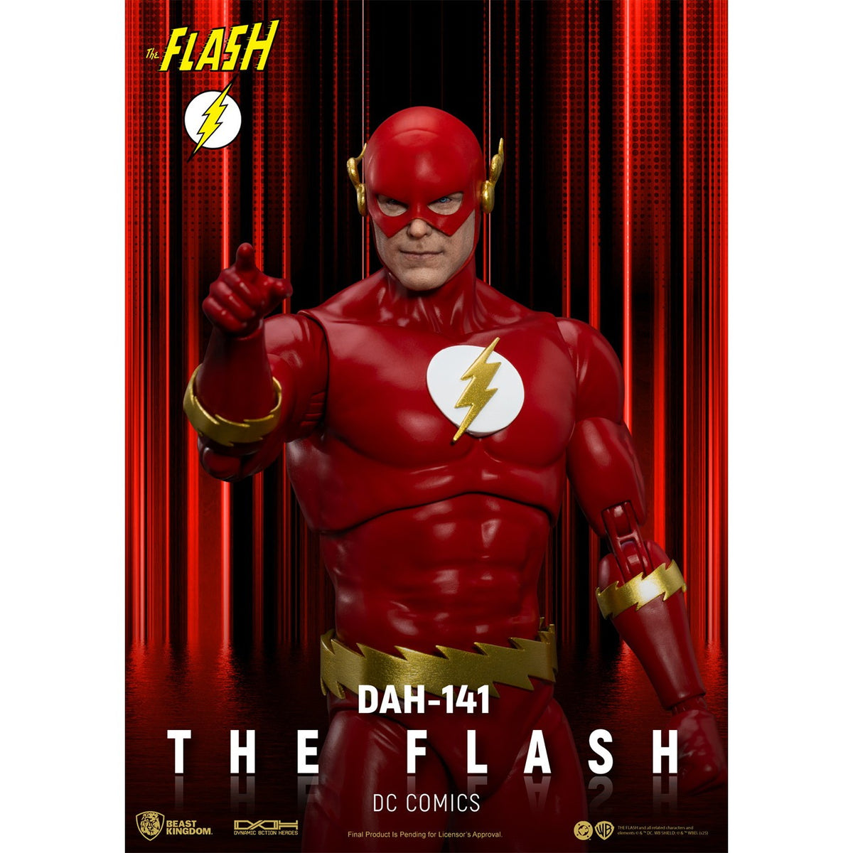 【新品】【お取り寄せ】[FIG] ダイナミック・アクション・ヒーローズ #141 フラッシュ DCコミックス 完成品 可動フィギュア(DAH-141) ビースト・キングダム(20250930)