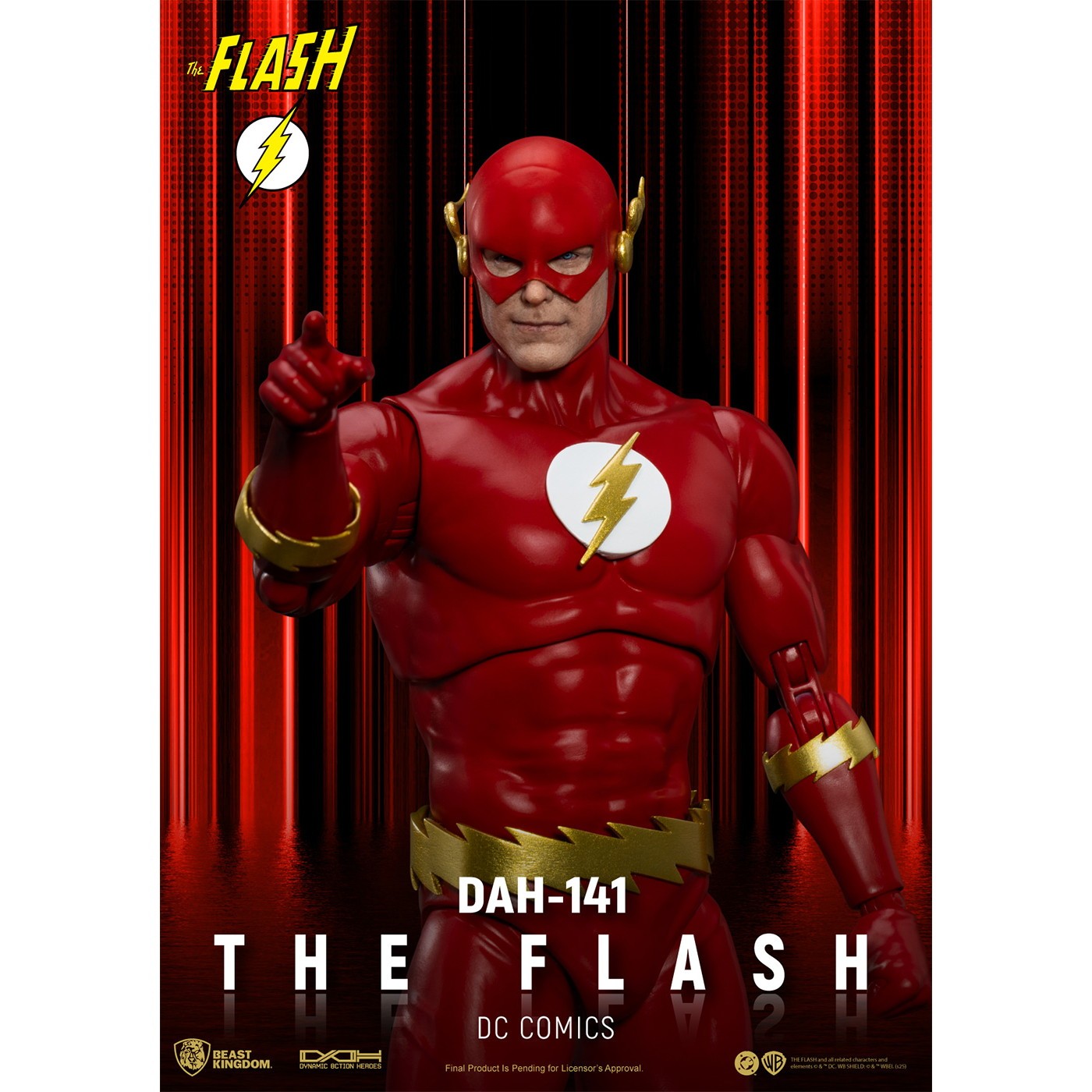 【新品】【お取り寄せ】[FIG] ダイナミック・アクション・ヒーローズ #141 フラッシュ DCコミックス 完成品 可動フィギュア(DAH-141) ビースト・キングダム(20250930)