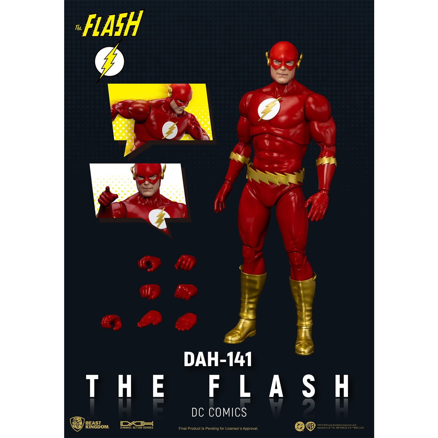 【新品】【お取り寄せ】[FIG] ダイナミック・アクション・ヒーローズ #141 フラッシュ DCコミックス 完成品 可動フィギュア(DAH-141) ビースト・キングダム(20250930)