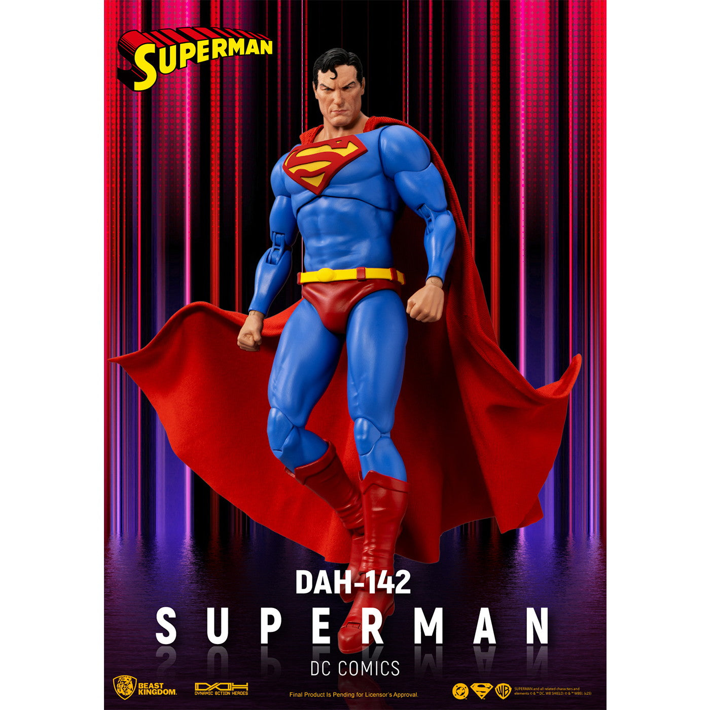 【新品即納】[FIG] ダイナミック・アクション・ヒーローズ #142 スーパーマン DCコミックス 完成品 可動フィギュア(DAH-142) ビースト・キングダム(20250930)