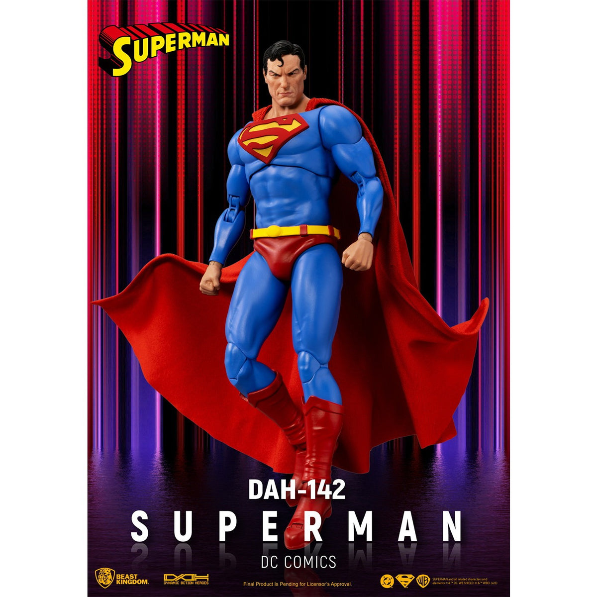 【新品】【お取り寄せ】[FIG] ダイナミック・アクション・ヒーローズ #142 スーパーマン DCコミックス 完成品 可動フィギュア(DAH-142) ビースト・キングダム(20250930)