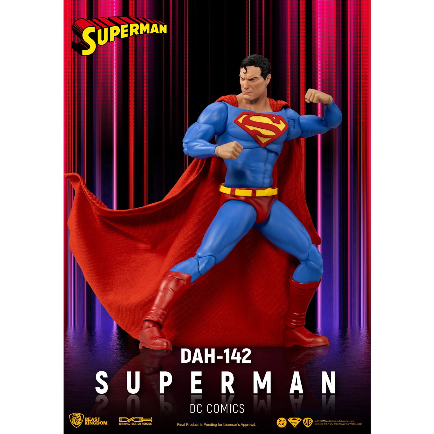 【新品】【お取り寄せ】[FIG] ダイナミック・アクション・ヒーローズ #142 スーパーマン DCコミックス 完成品 可動フィギュア(DAH-142) ビースト・キングダム(20250930)