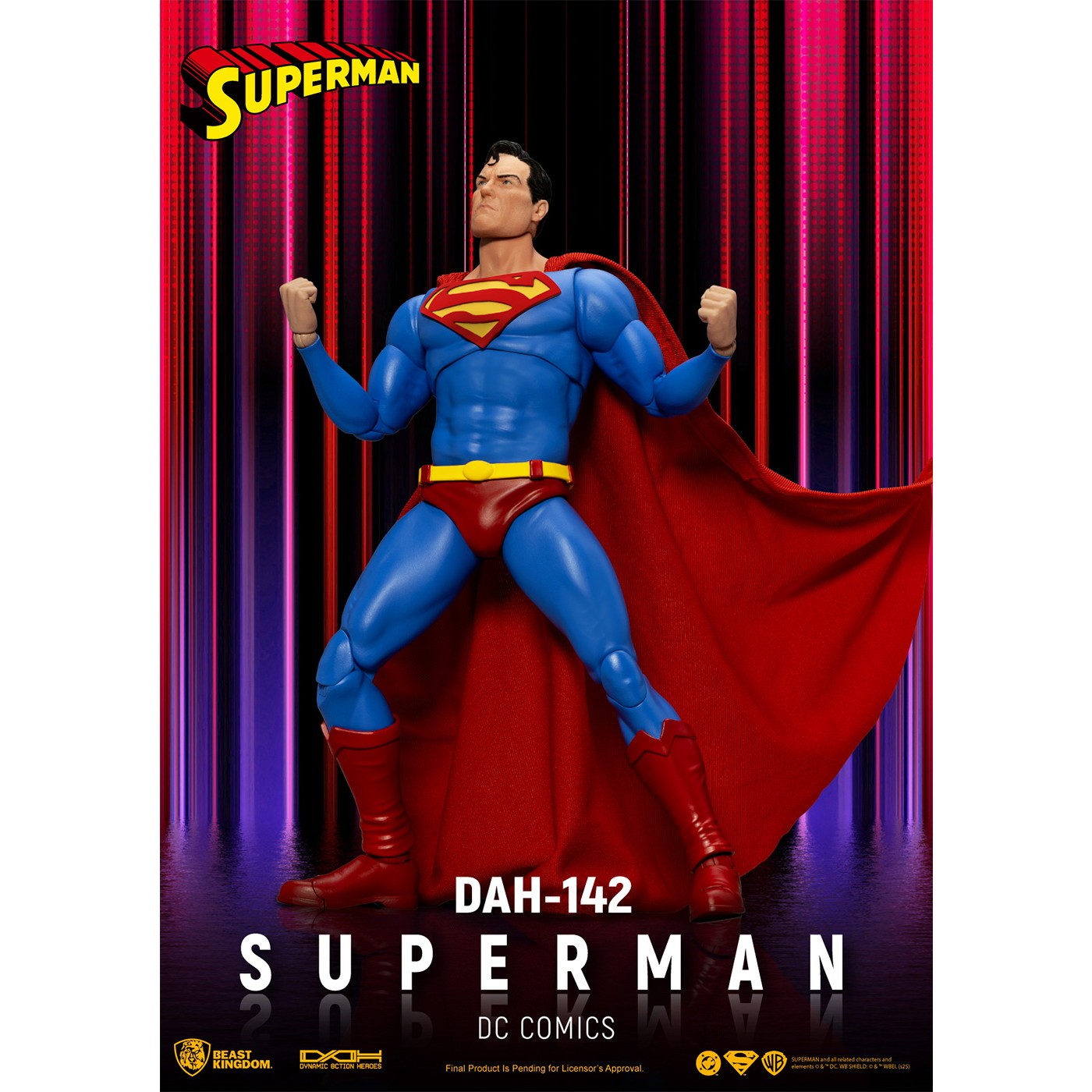 【新品】【お取り寄せ】[FIG] ダイナミック・アクション・ヒーローズ #142 スーパーマン DCコミックス 完成品 可動フィギュア(DAH-142) ビースト・キングダム(20250930)