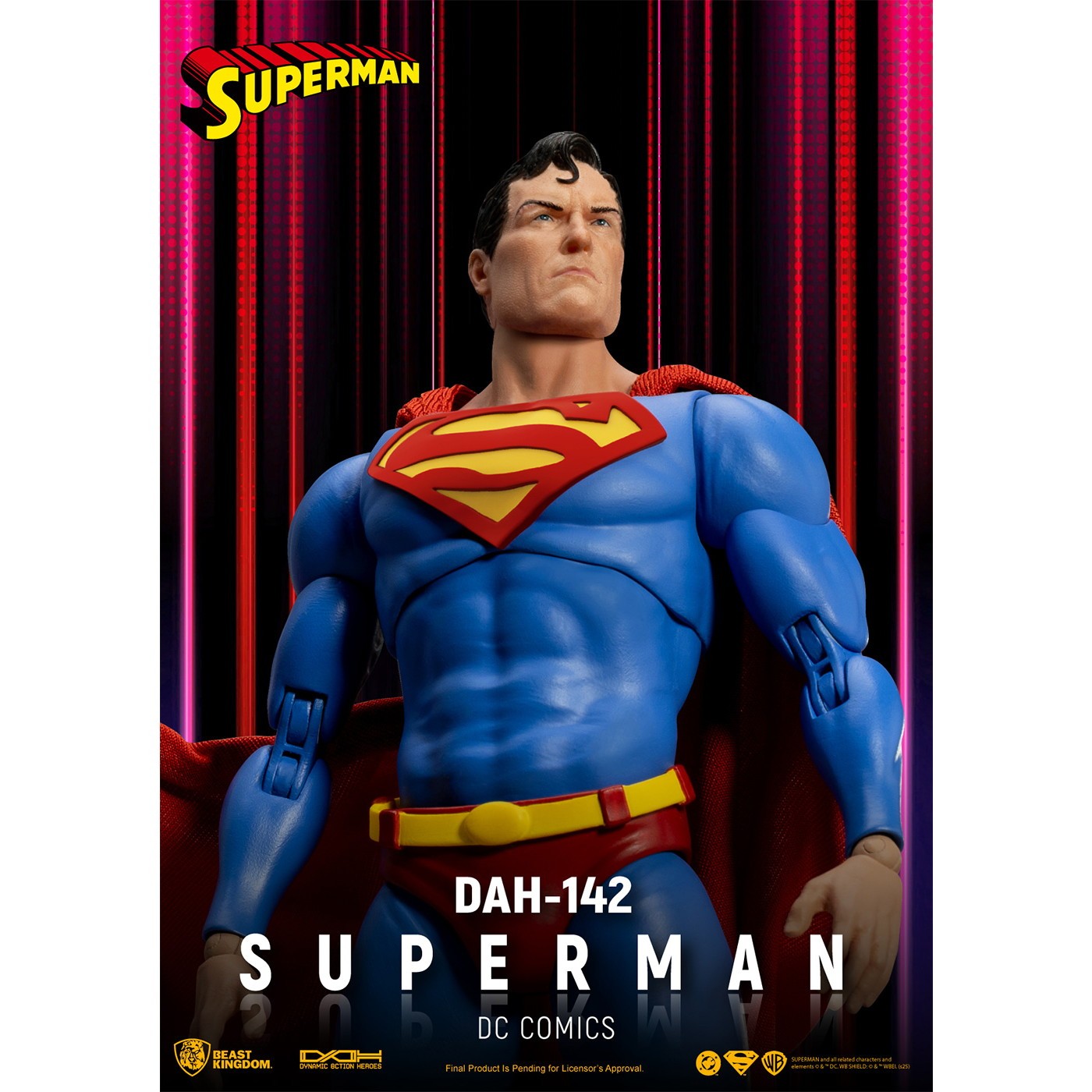 【新品】【お取り寄せ】[FIG] ダイナミック・アクション・ヒーローズ #142 スーパーマン DCコミックス 完成品 可動フィギュア(DAH-142) ビースト・キングダム(20250930)