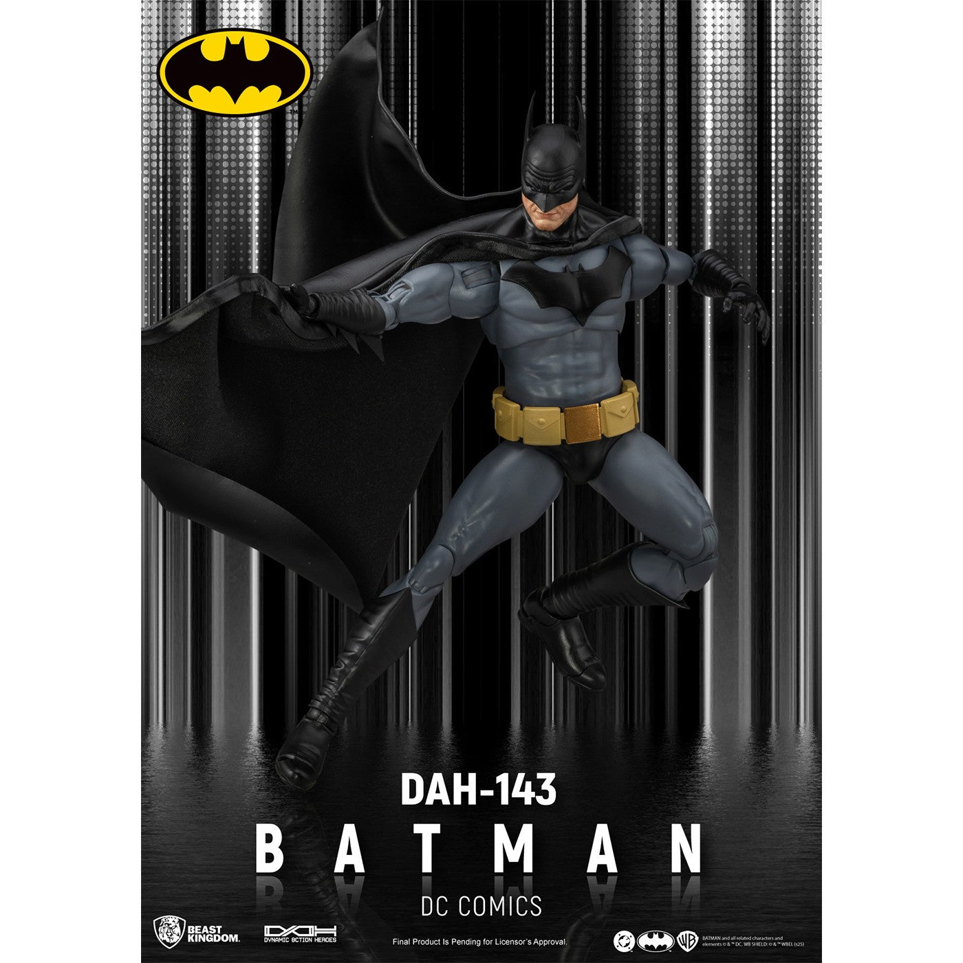 【新品】【お取り寄せ】[FIG] ダイナミック・アクション・ヒーローズ #143 バットマン DCコミックス 完成品 可動フィギュア(DAH-143) ビースト・キングダム(20250930)