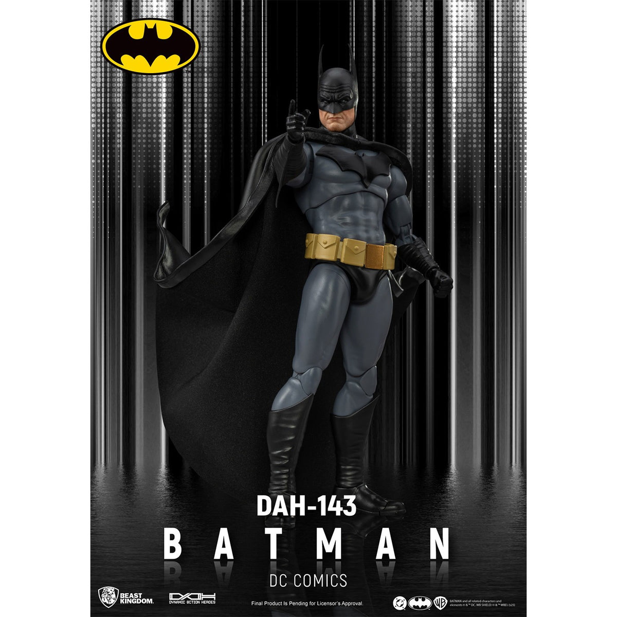 【新品】【お取り寄せ】[FIG] ダイナミック・アクション・ヒーローズ #143 バットマン DCコミックス 完成品 可動フィギュア(DAH-143) ビースト・キングダム(20250930)