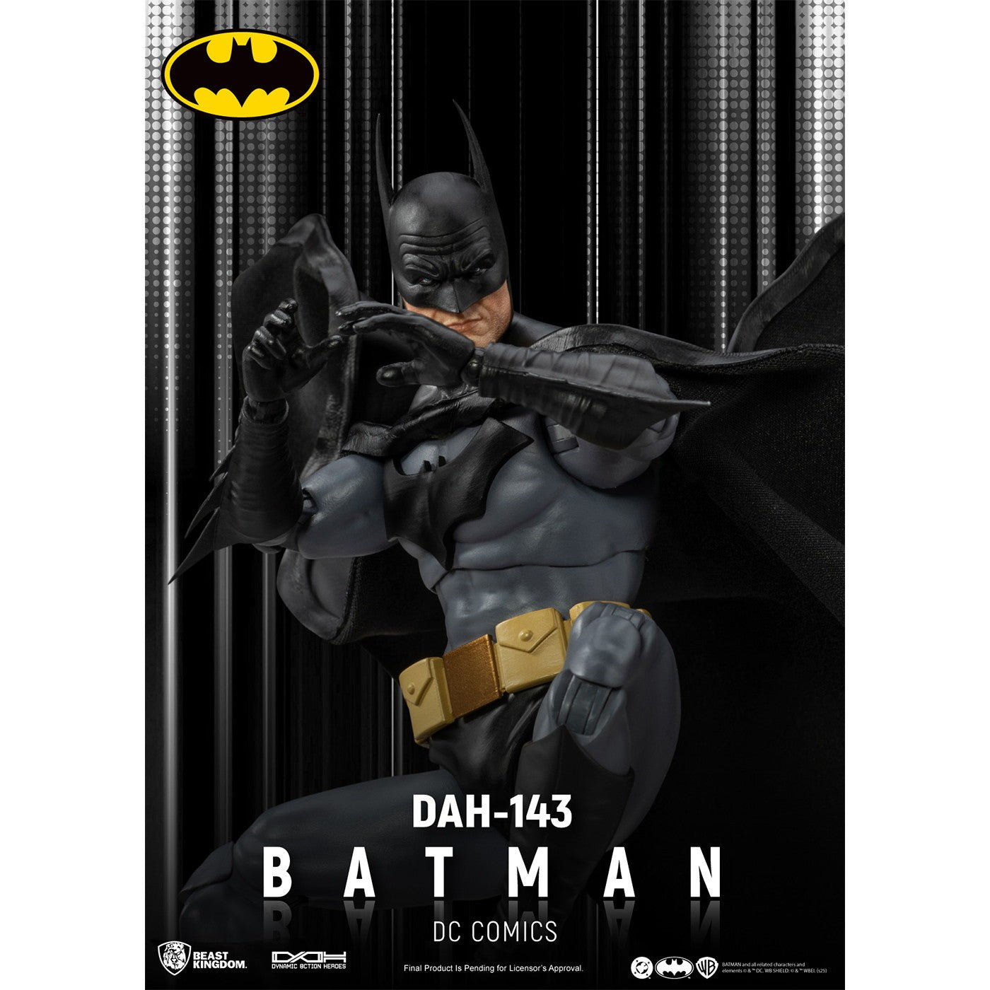 【新品】【お取り寄せ】[FIG] ダイナミック・アクション・ヒーローズ #143 バットマン DCコミックス 完成品 可動フィギュア(DAH-143) ビースト・キングダム(20250930)