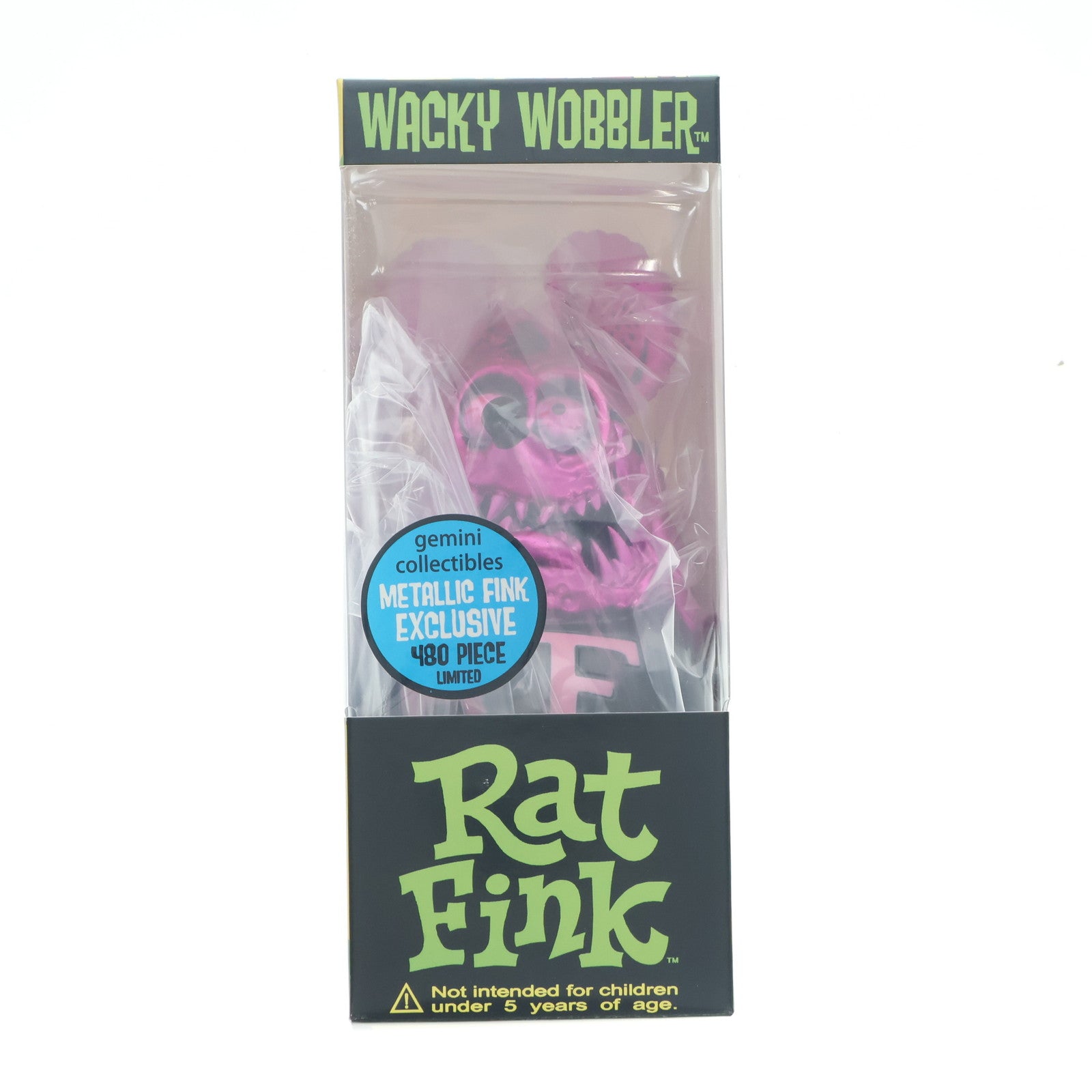 【中古即納】[FIG] gemini collectibles限定 ワッキーワブラー RAT FINK(ラットフィンク)(メタリックピンク) 完成品 フィギュア FUNKO(ファンコ)(20051231)