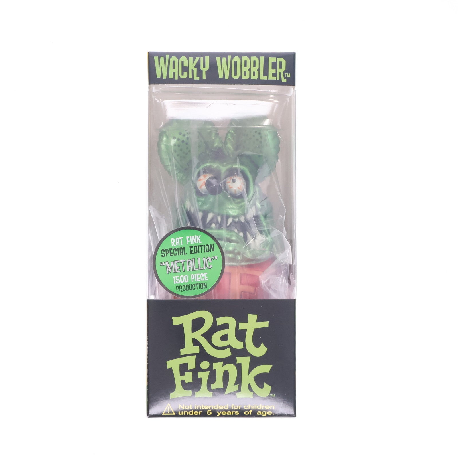 【中古即納】[FIG] ワッキーワブラー RAT FINK(ラットフィンク) スペシャルエディション(メタリックグリーン) 完成品 フィギュア FUNKO(ファンコ)(20051231)