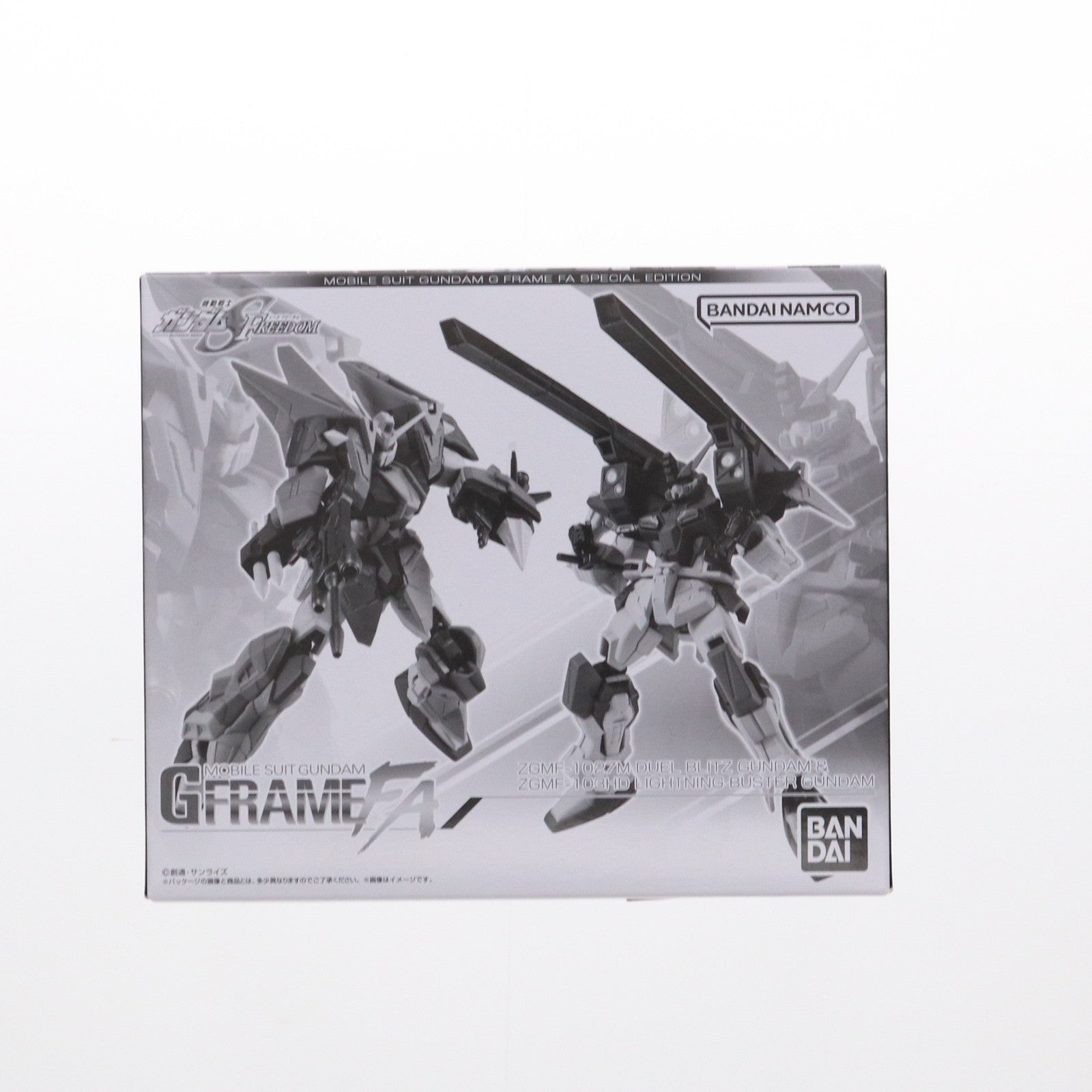 【中古即納】[FIG] (食玩) プレミアムバンダイ限定 機動戦士ガンダム GフレームFA デュエルブリッツガンダム&ライトニングバスターガンダム 機動戦士ガンダムSEED FREEDOM(シード フリーダム) 可動フィギュア バンダイ(20241031)