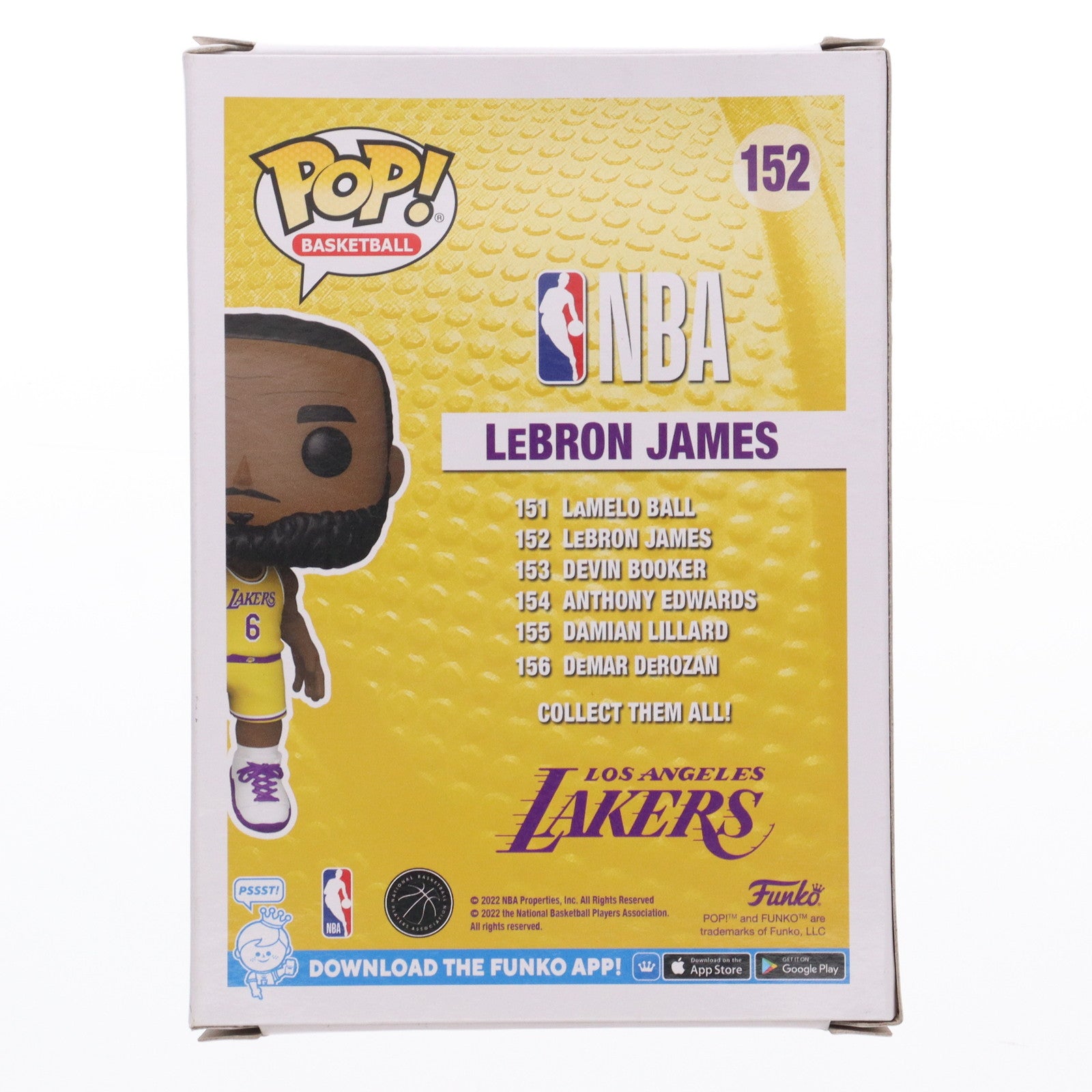 【中古即納】[FIG] POP! BASKETBALL 152 レブロン・ジェームズ NBA ロサンゼルス・レイカーズ 完成品 フィギュア FUNKO(ファンコ)(20221231)