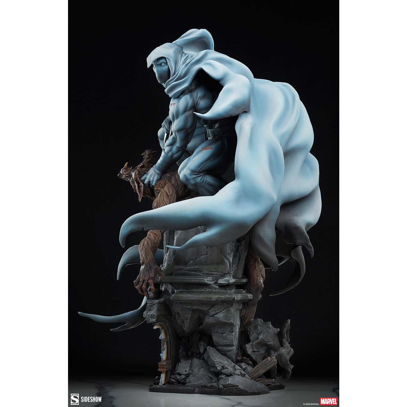 【新品即納】[FIG] プレミアム・フォーマット・フィギュア ムーンナイト(ウェアウルフ・バイ・ナイト) マーベル・コミック 完成品 フィギュア サイドショウ(20251231)