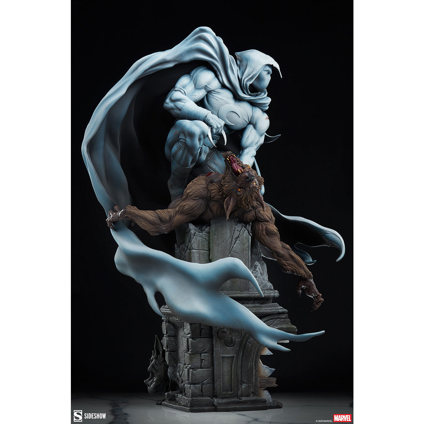 【新品即納】[FIG] プレミアム・フォーマット・フィギュア ムーンナイト(ウェアウルフ・バイ・ナイト) マーベル・コミック 完成品 フィギュア サイドショウ(20251231)