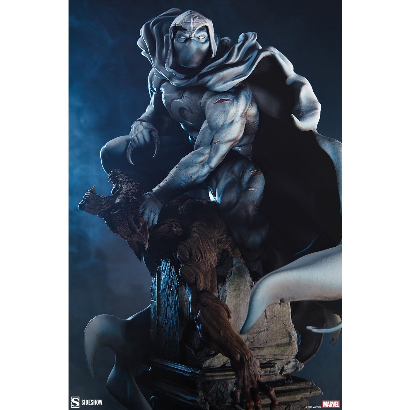【新品即納】[FIG] プレミアム・フォーマット・フィギュア ムーンナイト(ウェアウルフ・バイ・ナイト) マーベル・コミック 完成品 フィギュア サイドショウ(20251231)