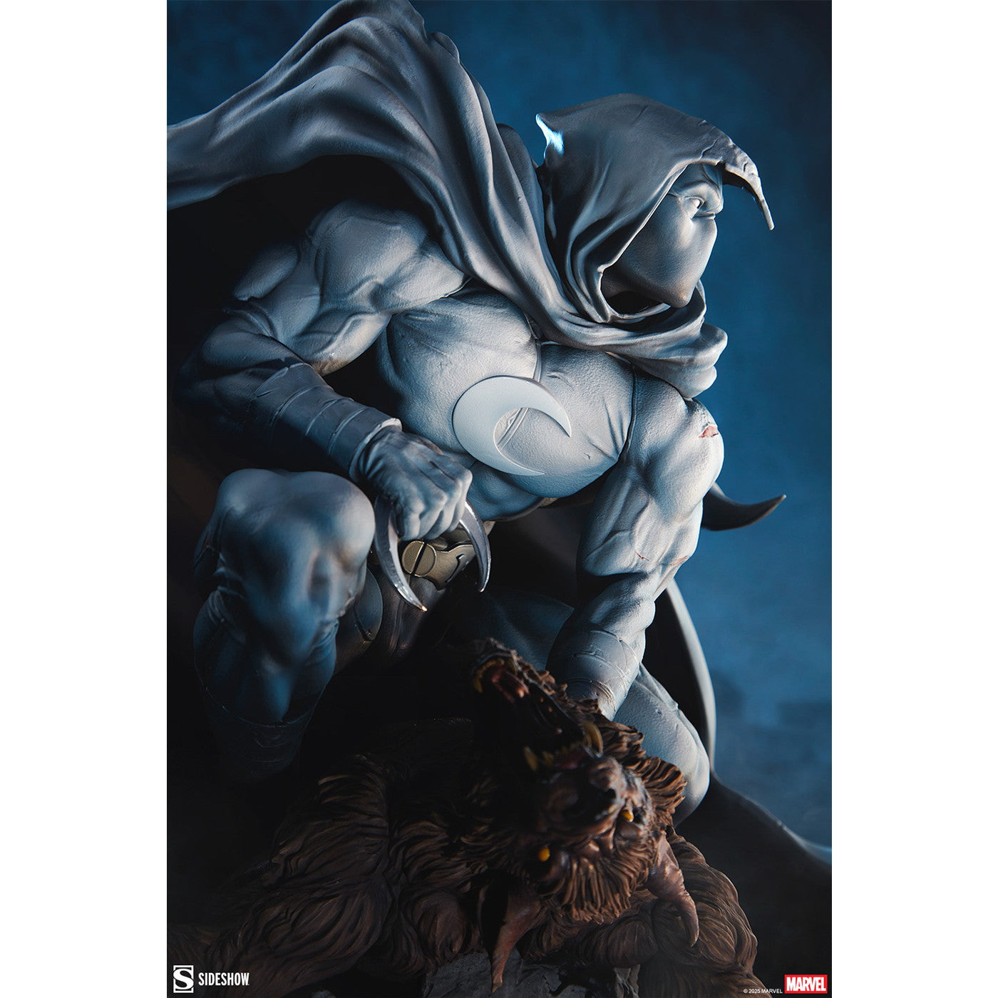 【新品即納】[FIG] プレミアム・フォーマット・フィギュア ムーンナイト(ウェアウルフ・バイ・ナイト) マーベル・コミック 完成品 フィギュア サイドショウ(20251231)