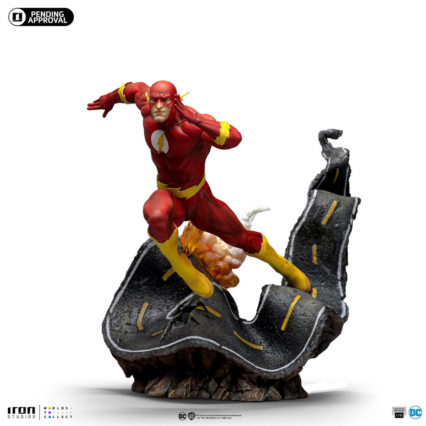 【予約安心出荷】[FIG] 「アートスケール」 フラッシュ(アンリーシュド)[コミック] アイアン・スタジオ スタチュー 『DC』 1/10 完成品 フィギュア アイアンスタジオ(2025年12月)