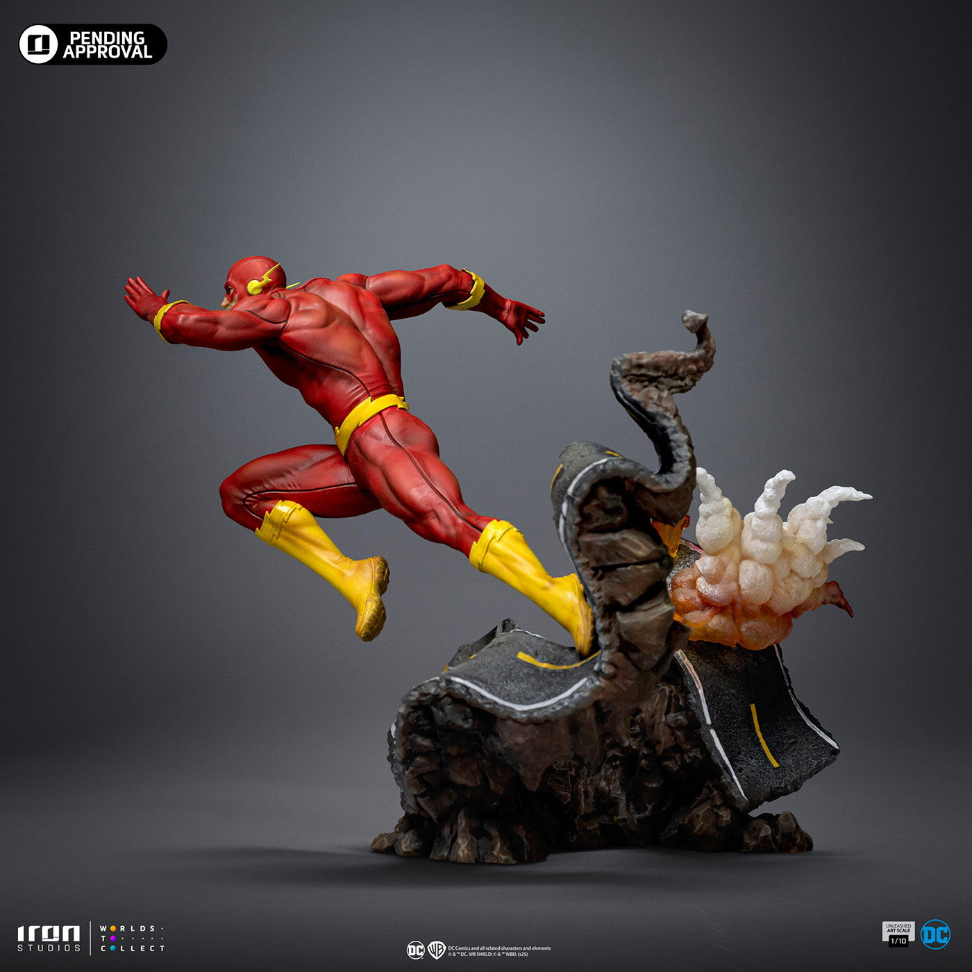 【予約安心出荷】[FIG] 「アートスケール」 フラッシュ(アンリーシュド)[コミック] アイアン・スタジオ スタチュー 『DC』 1/10 完成品 フィギュア アイアンスタジオ(2025年12月)