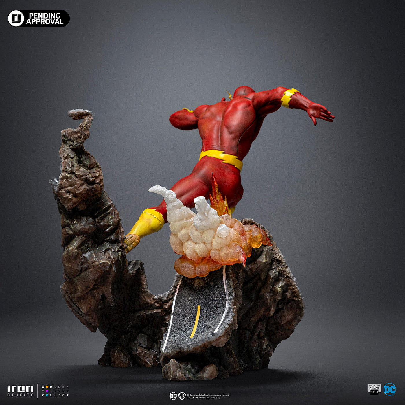 【予約安心出荷】[FIG] 「アートスケール」 フラッシュ(アンリーシュド)[コミック] アイアン・スタジオ スタチュー 『DC』 1/10 完成品 フィギュア アイアンスタジオ(2025年12月)