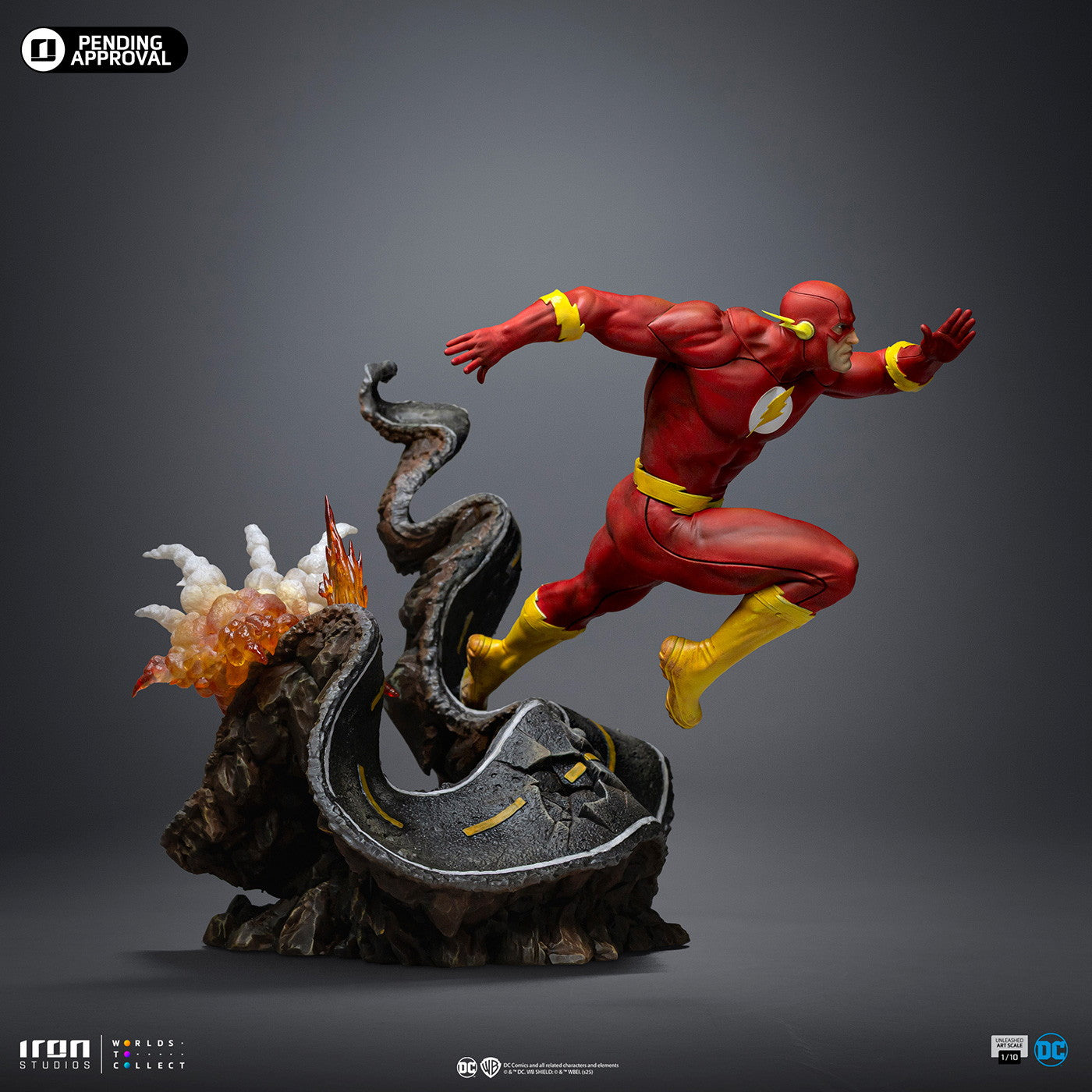 【予約安心出荷】[FIG] 「アートスケール」 フラッシュ(アンリーシュド)[コミック] アイアン・スタジオ スタチュー 『DC』 1/10 完成品 フィギュア アイアンスタジオ(2025年12月)