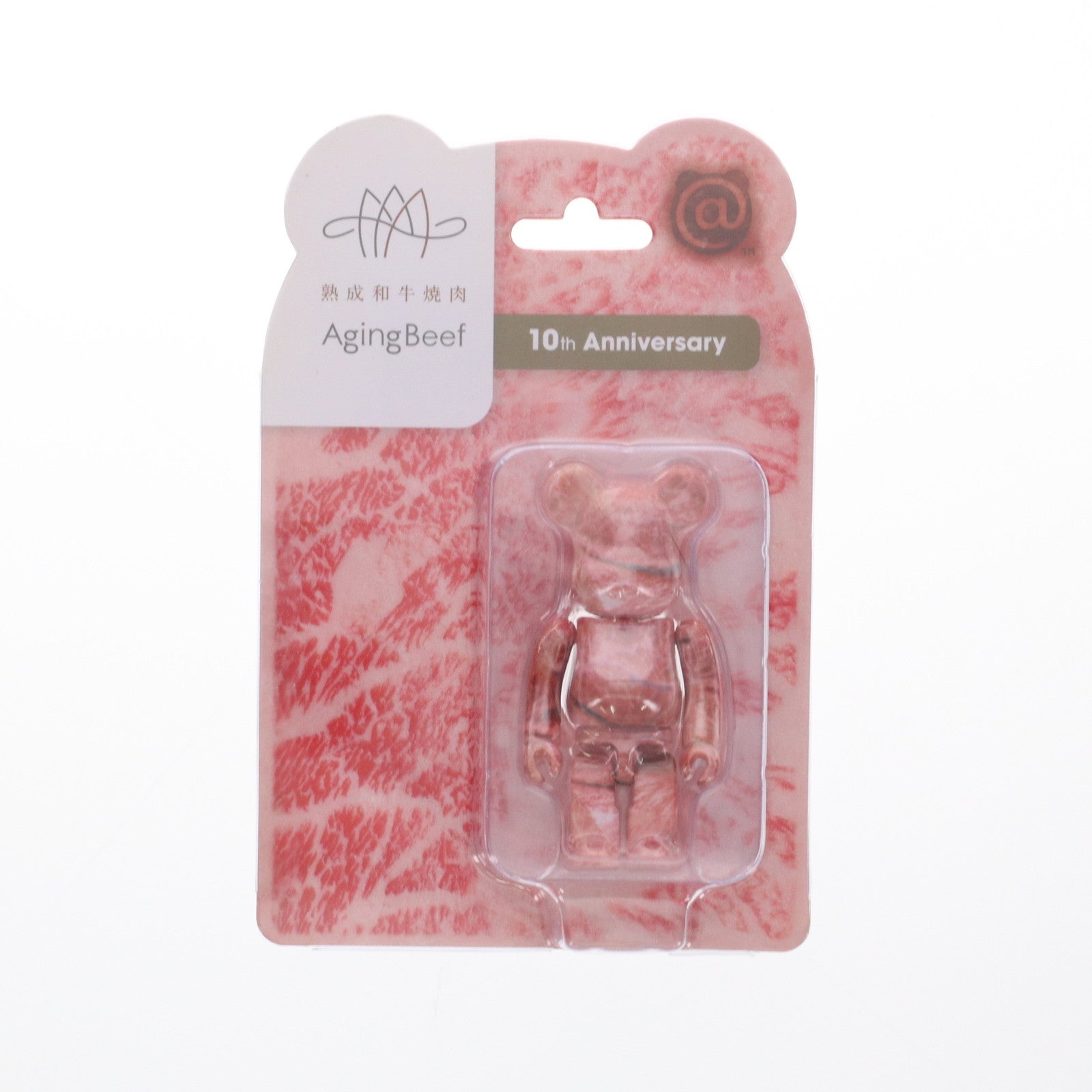 【中古即納】[FIG] (特典単品) BE@RBRICK(ベアブリック) 黒毛和牛の霜降り柄デザイン AgingBeef10周年スペシャルコース BE@RBRICK特典付き 完成品 可動フィギュア メディコム・トイ(20200801)