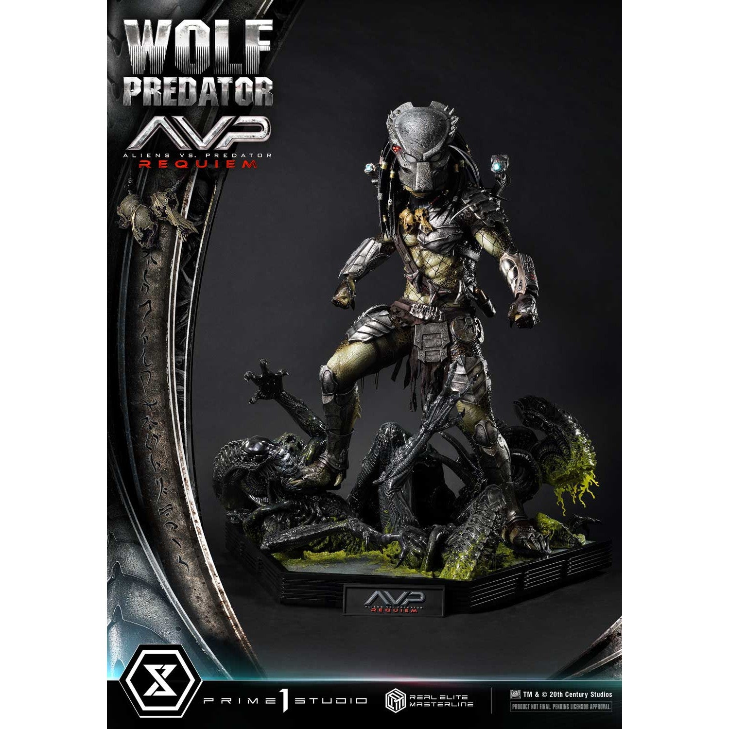 【予約安心出荷】[FIG] リアルエリートマスターライン ウルフプレデター AVP2 エイリアンズVS.プレデター 1/3 完成品 フィギュア(REMAVP-01) プライム1スタジオ(2026年10月)