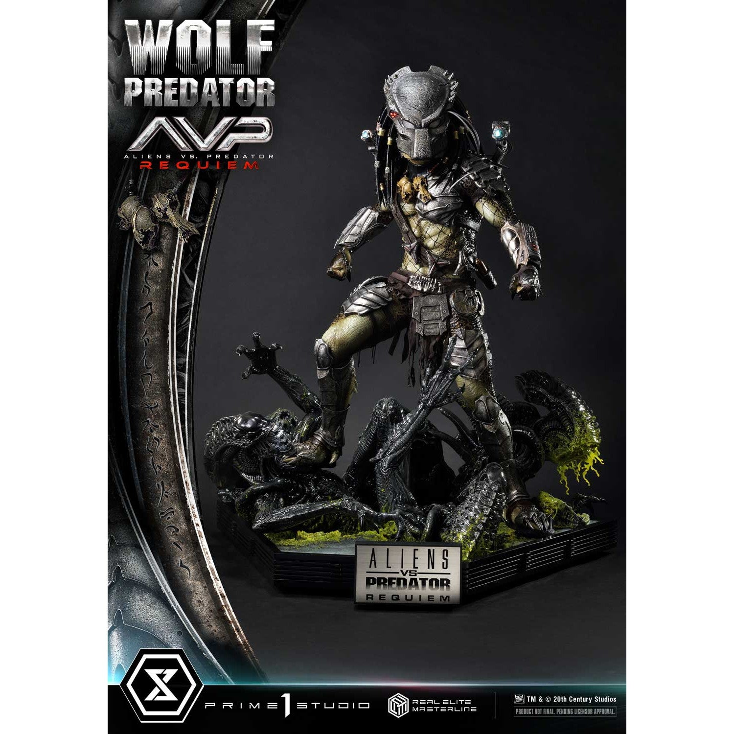 【予約安心出荷】[FIG] リアルエリートマスターライン ウルフプレデター AVP2 エイリアンズVS.プレデター 1/3 完成品 フィギュア(REMAVP-01) プライム1スタジオ(2026年10月)
