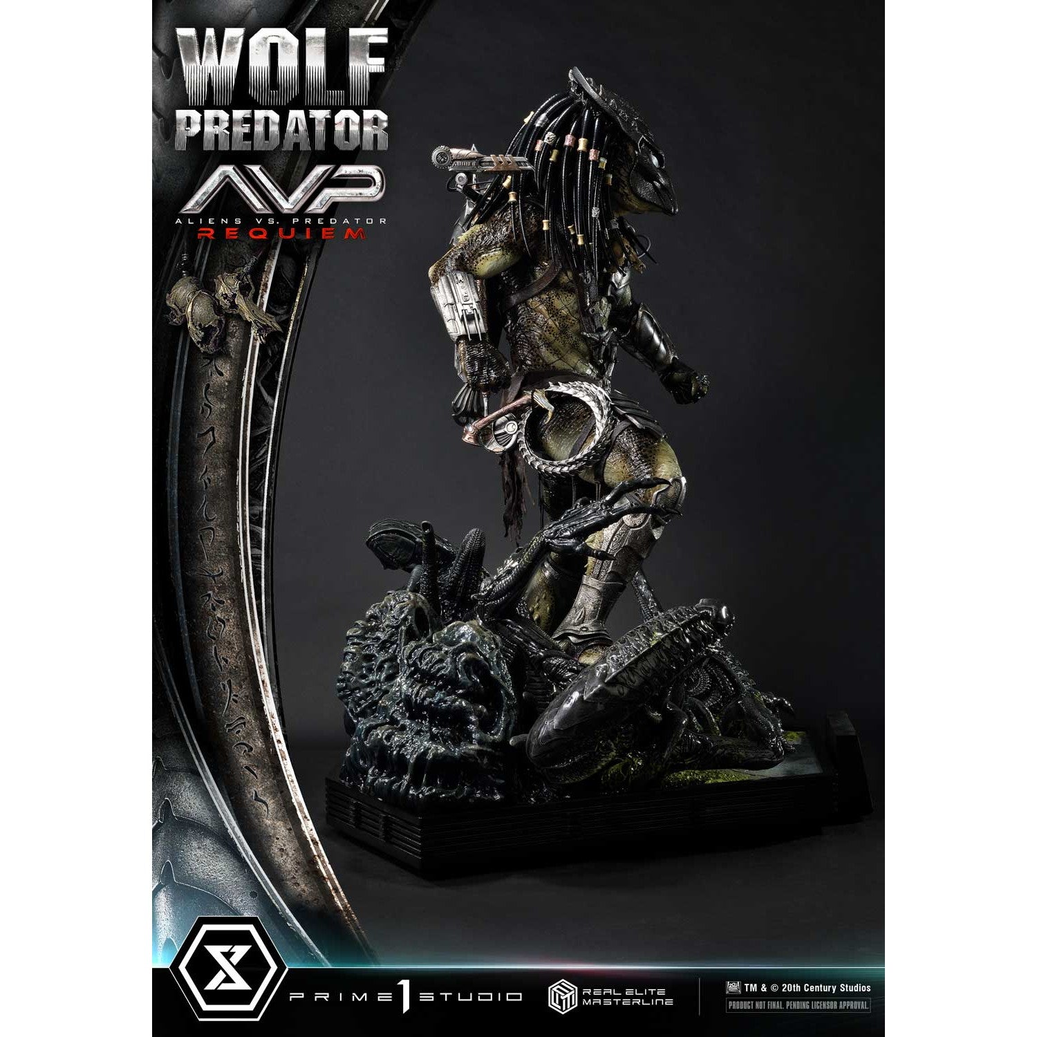 【予約安心出荷】[FIG] リアルエリートマスターライン ウルフプレデター AVP2 エイリアンズVS.プレデター 1/3 完成品 フィギュア(REMAVP-01) プライム1スタジオ(2026年10月)