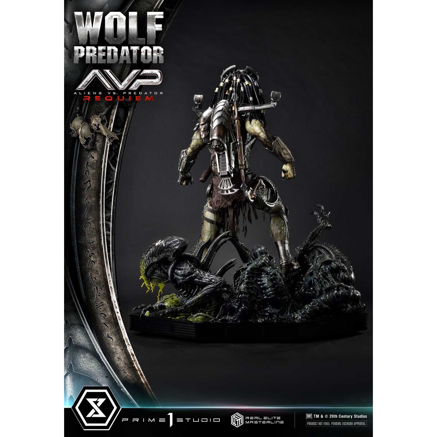 【予約安心出荷】[FIG] リアルエリートマスターライン ウルフプレデター AVP2 エイリアンズVS.プレデター 1/3 完成品 フィギュア(REMAVP-01) プライム1スタジオ(2026年10月)