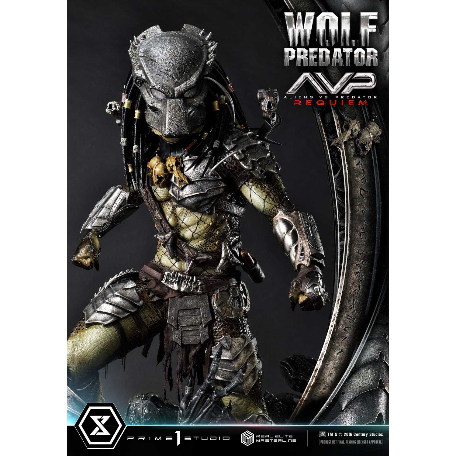 【予約安心出荷】[FIG] リアルエリートマスターライン ウルフプレデター AVP2 エイリアンズVS.プレデター 1/3 完成品 フィギュア(REMAVP-01) プライム1スタジオ(2026年10月)